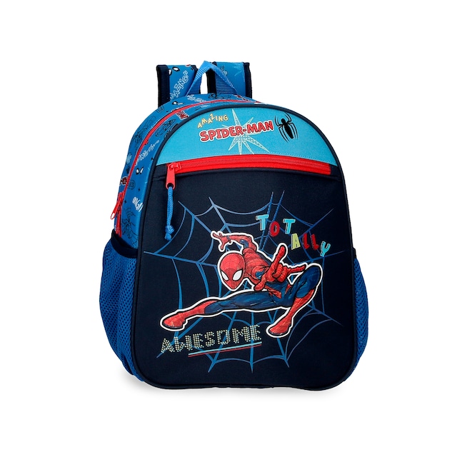 Imagem 0 de Mochila Infantil Spiderman Totally Awesome 33cm com Bolso Frontal