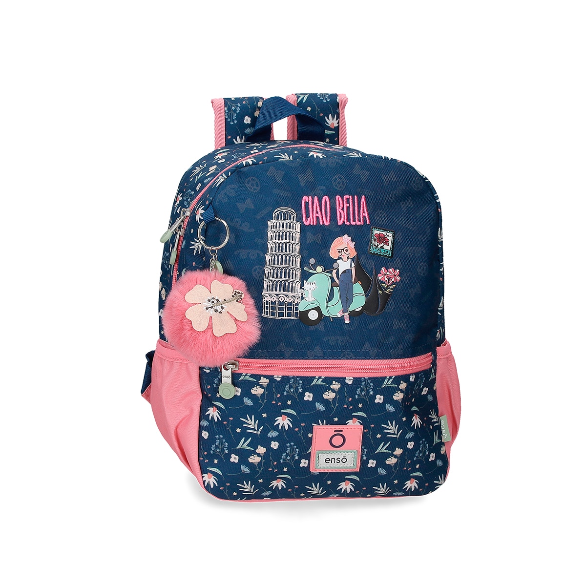 Imagem 0 de Mochila de Passeio Infantil Enso Ciao Bella Adaptável com Bolsos Laterais 32 Cm