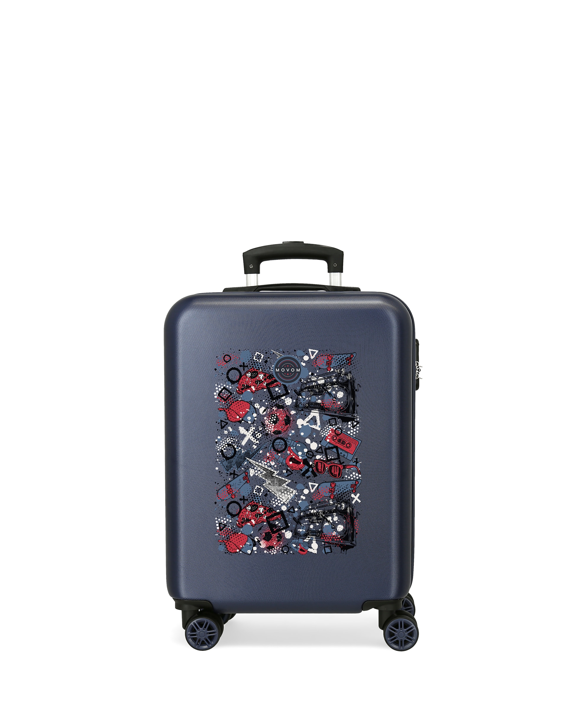 Mala de Cabine Movom Free Time 55 Cm Infantil Azul-escuro-1
