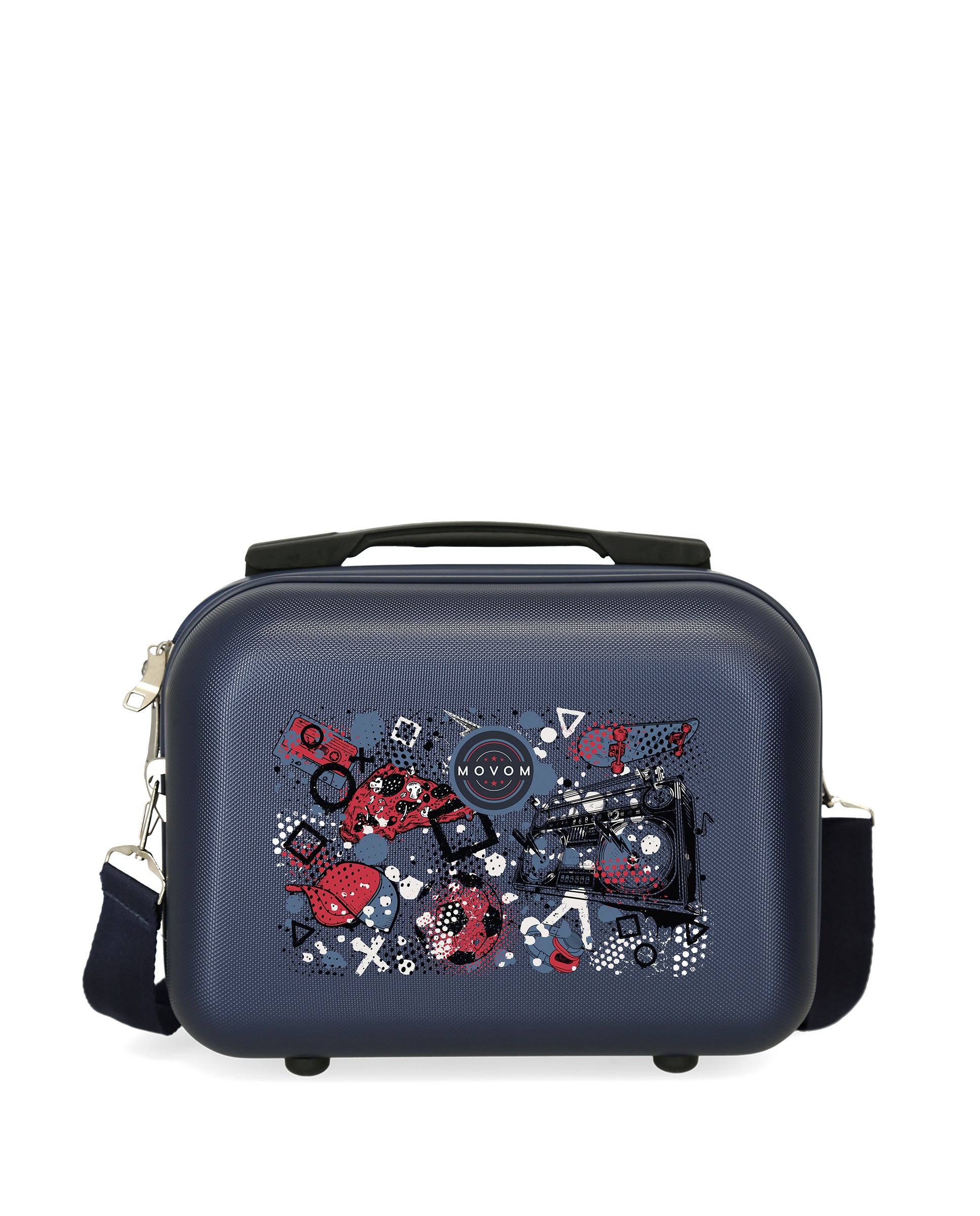 Necessaire Movom Free Time em Abs Adaptável Infantil Azul-marinho-1