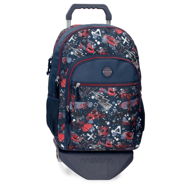 Imagem 0 de Mochila Escolar Movom Free Time Infantil com Dois Compartimentos e Carrinho 46 Cm