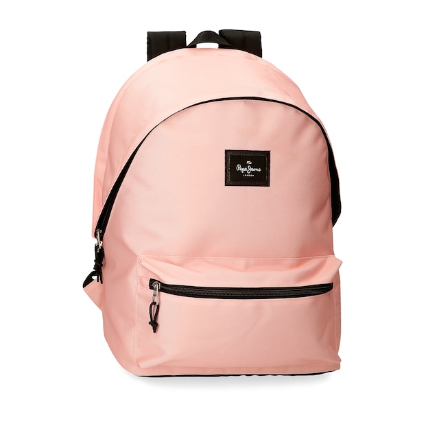 Imagem 0 de Mochila Pepe Jeans Aris Colorful Porta-computador de Dois Compartimentos em Rosa-claro