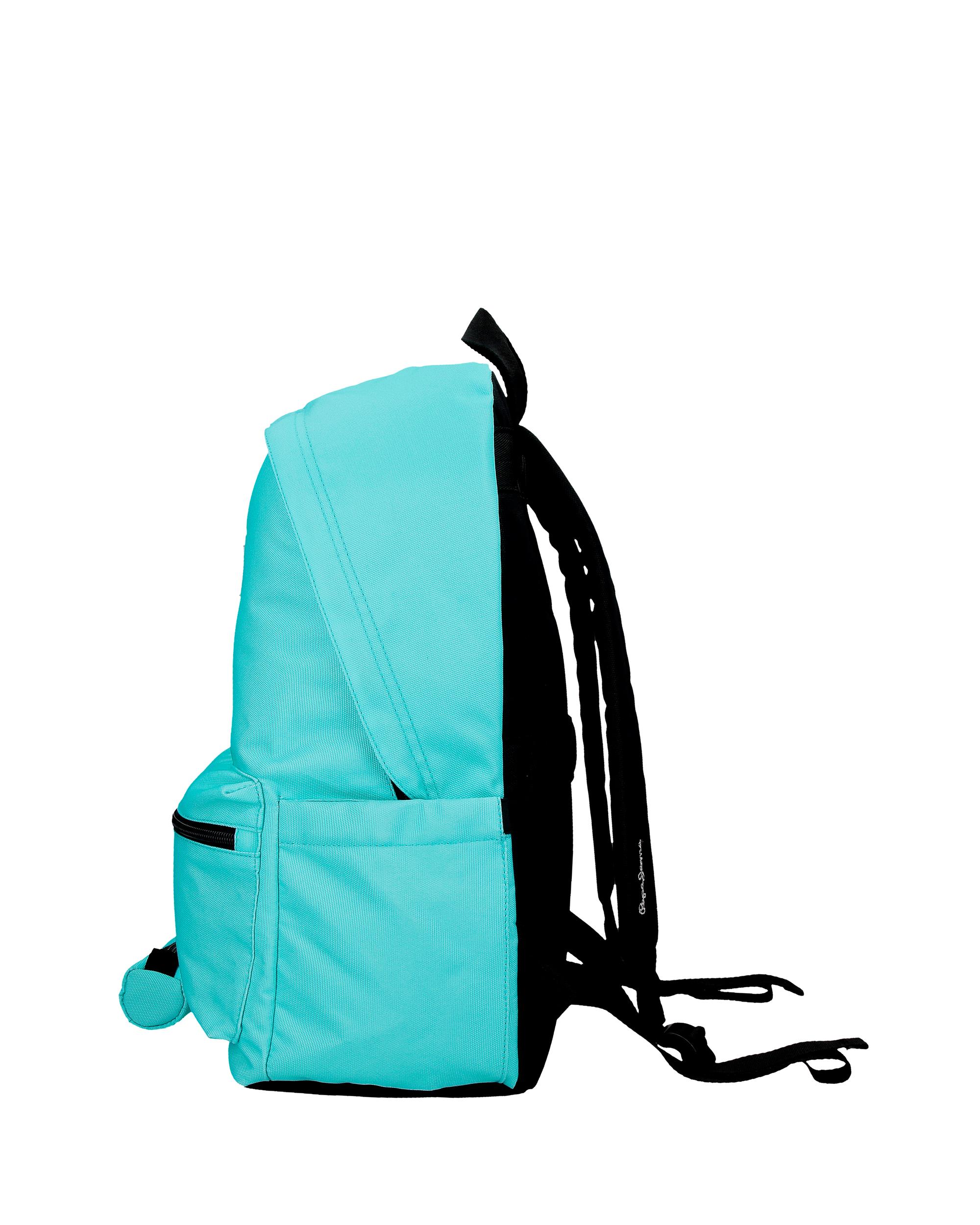 Mochila Pepe Jeans Aris + Estojo Escolar em Água-marinha Verde-4