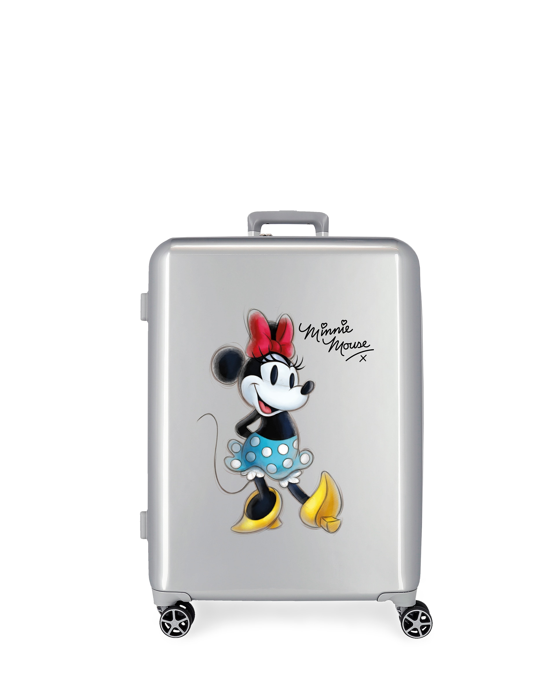 Mala Média Minnie Rígida com Capacidade de 81 L Cinzento-1