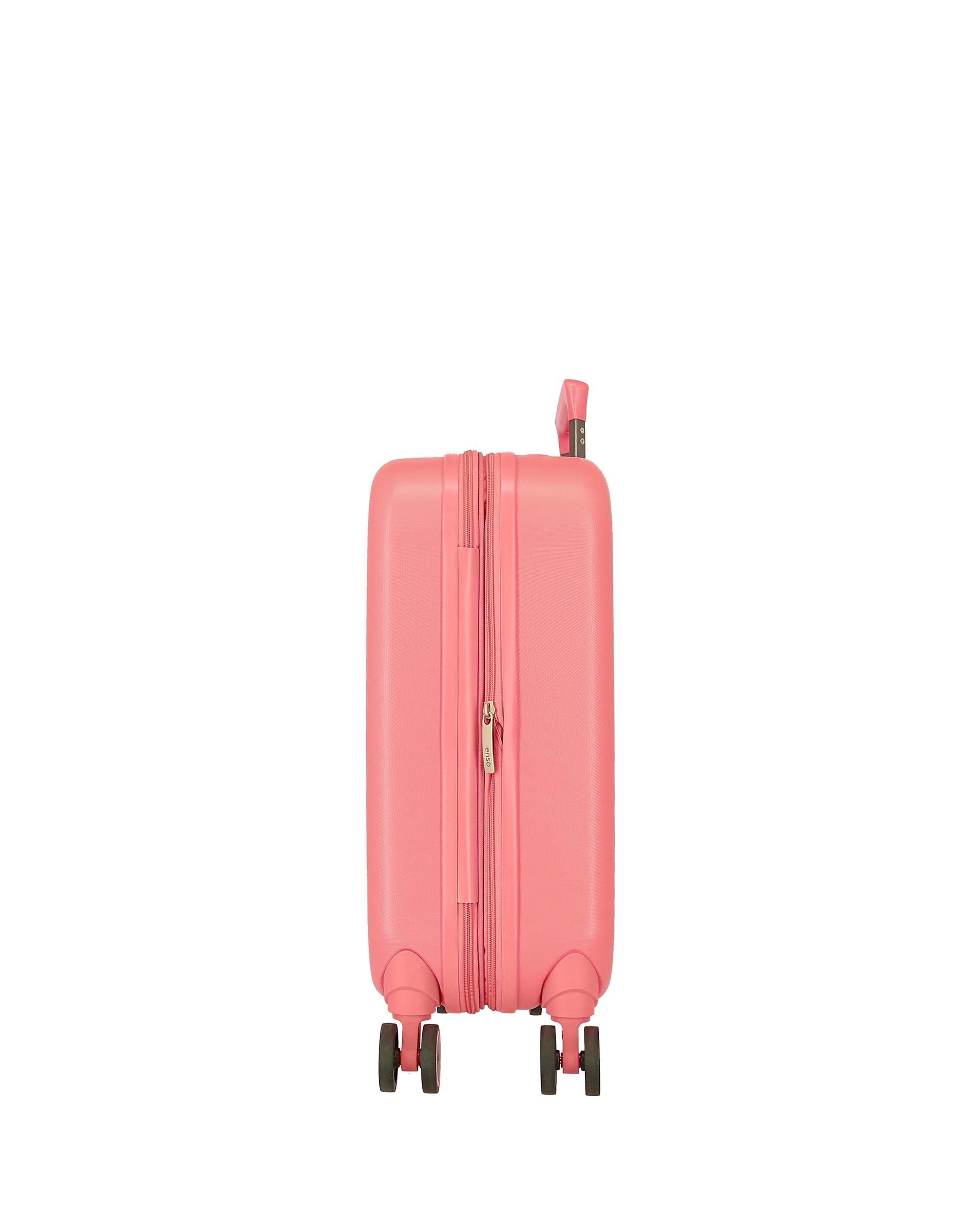 Mala de Cabine com Expansível Happiness com Capacidade de 37 L Rosa-2