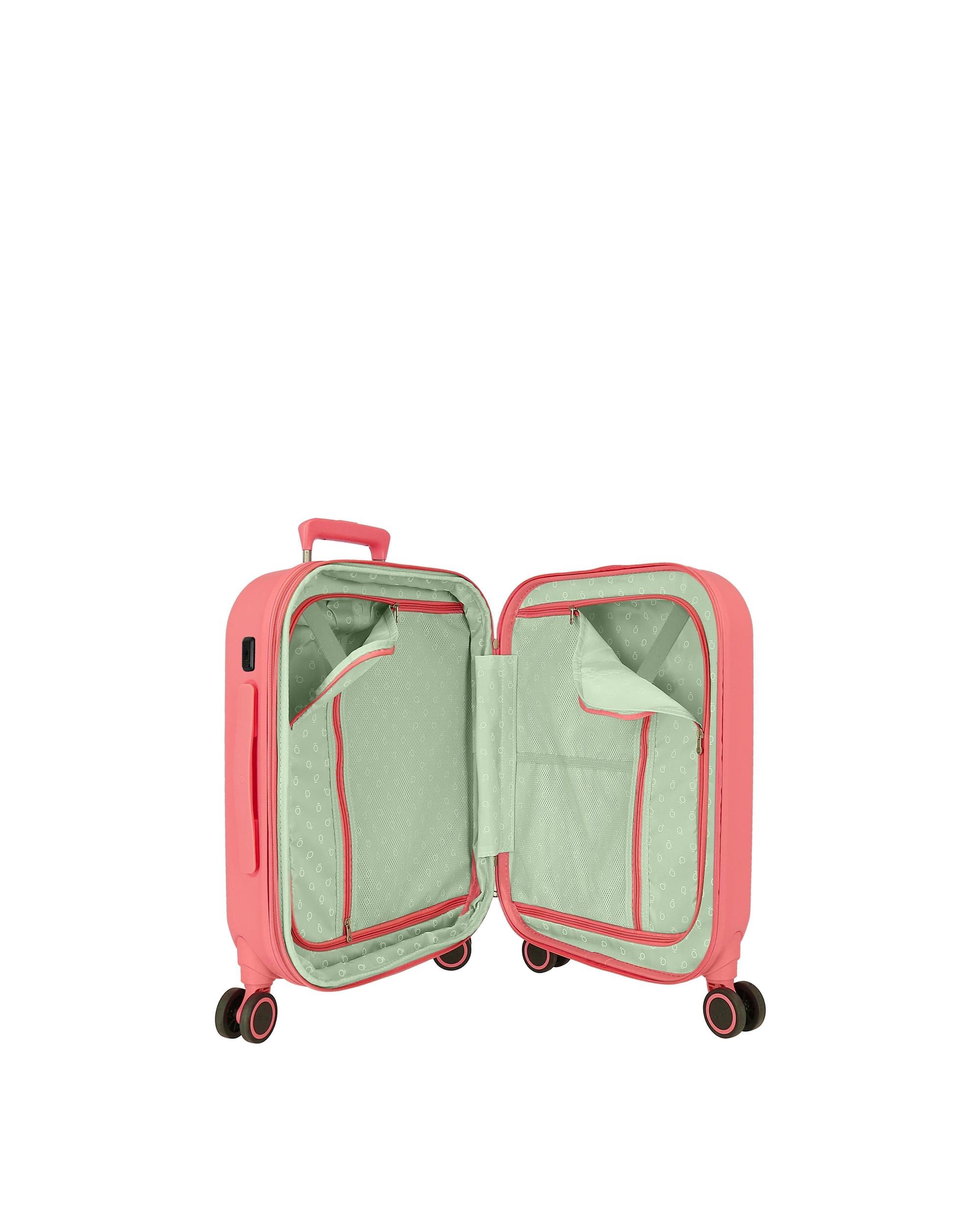 Mala de Cabine com Expansível Happiness com Capacidade de 37 L Rosa-5