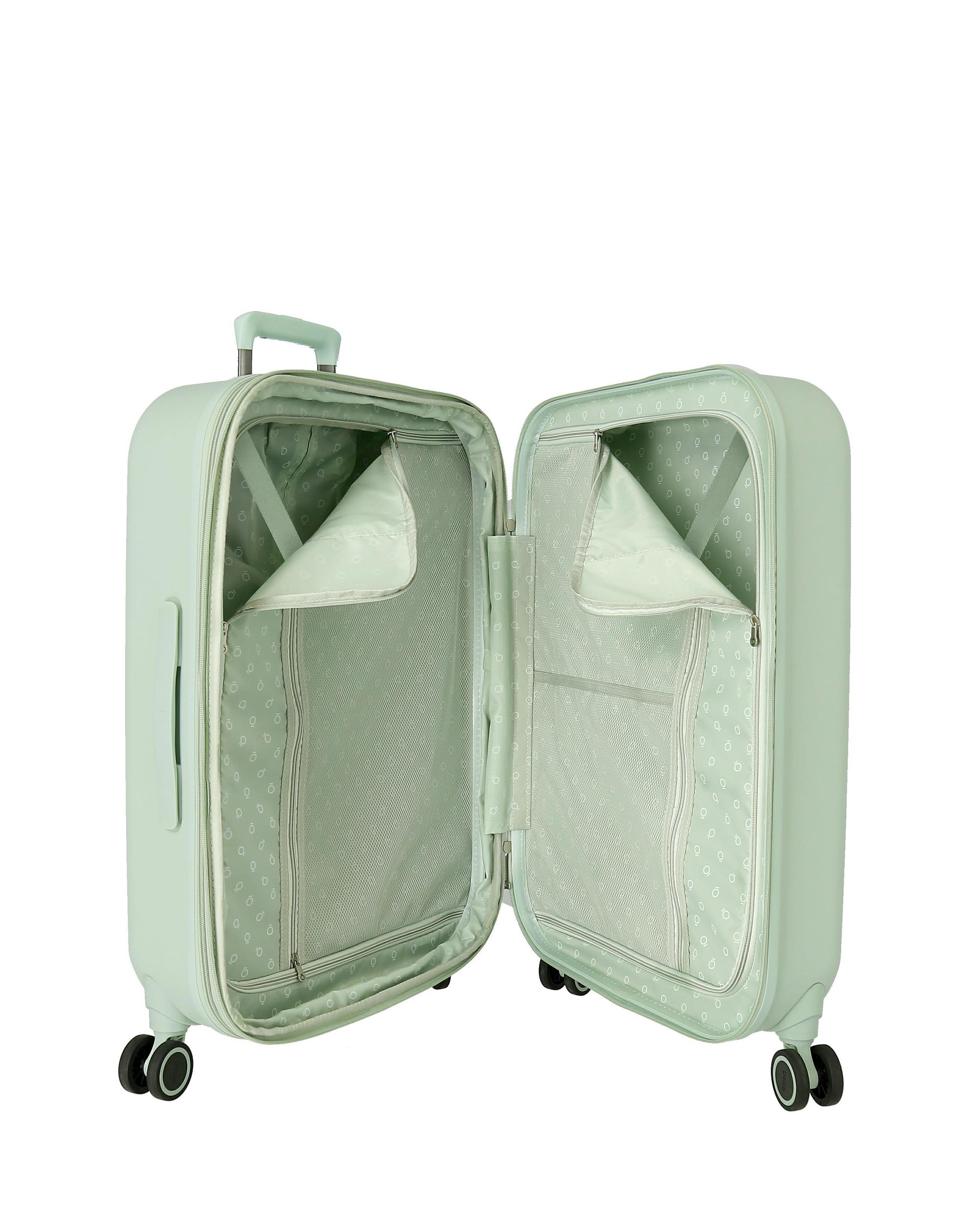 Mala Média com Expansível Happiness com Capacidade de 79 L Verde-5