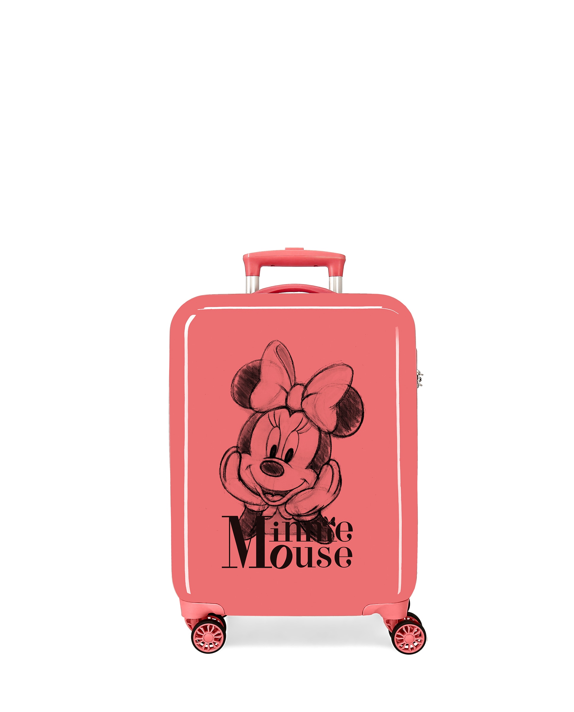 Mala de Cabine Infantil Mickey 3d com Capacidade de 34 L Rosa-1