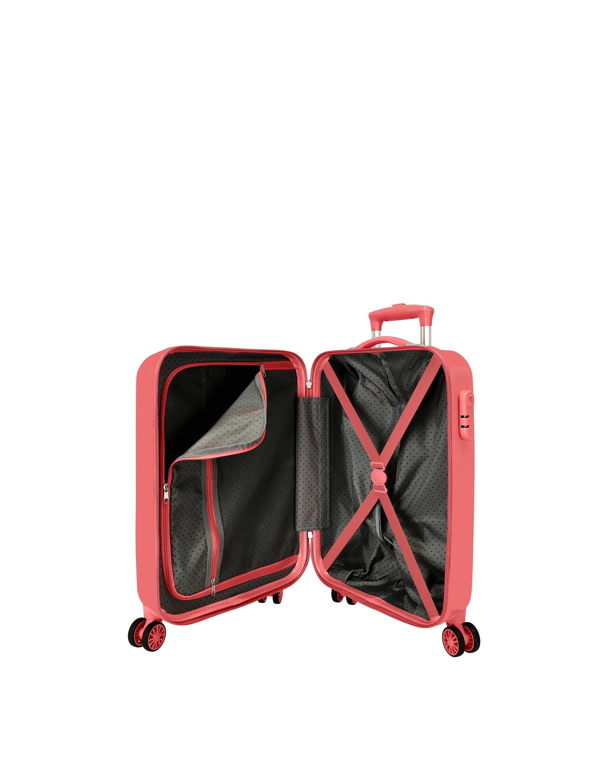 Mala de Cabine Infantil Mickey 3d com Capacidade de 34 L Rosa-5