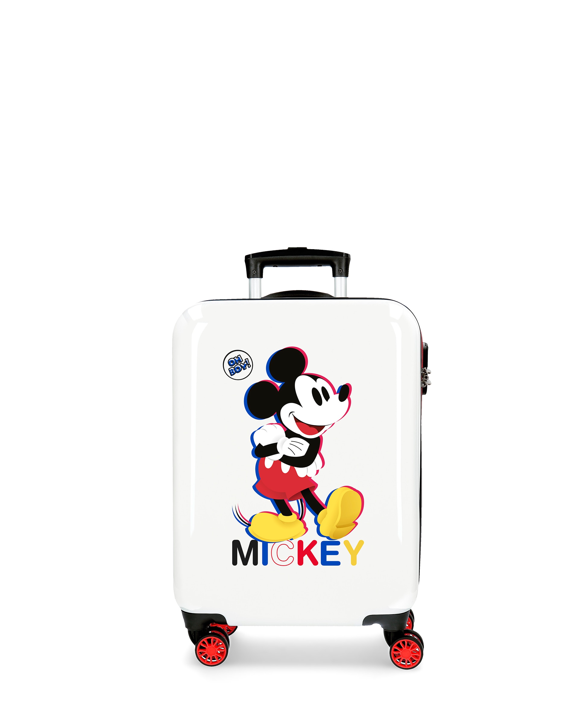 Mala de Cabine Infantil Mickey 3d com Capacidade de 34 L Branco-1