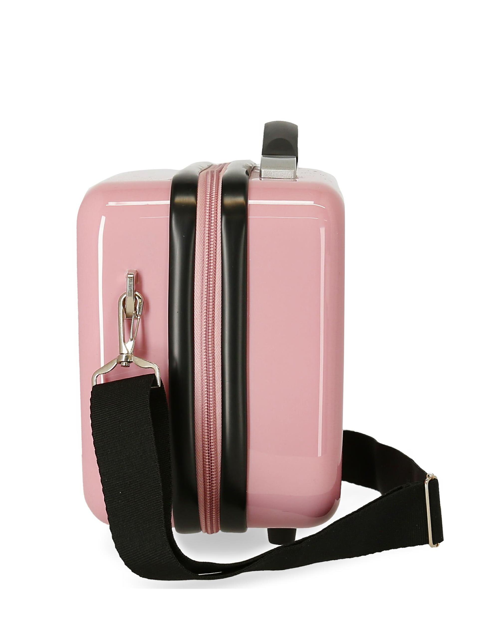 Necessaire Minnie e Mickey Paris Rígido com Capacidade de 9l Rosa-4