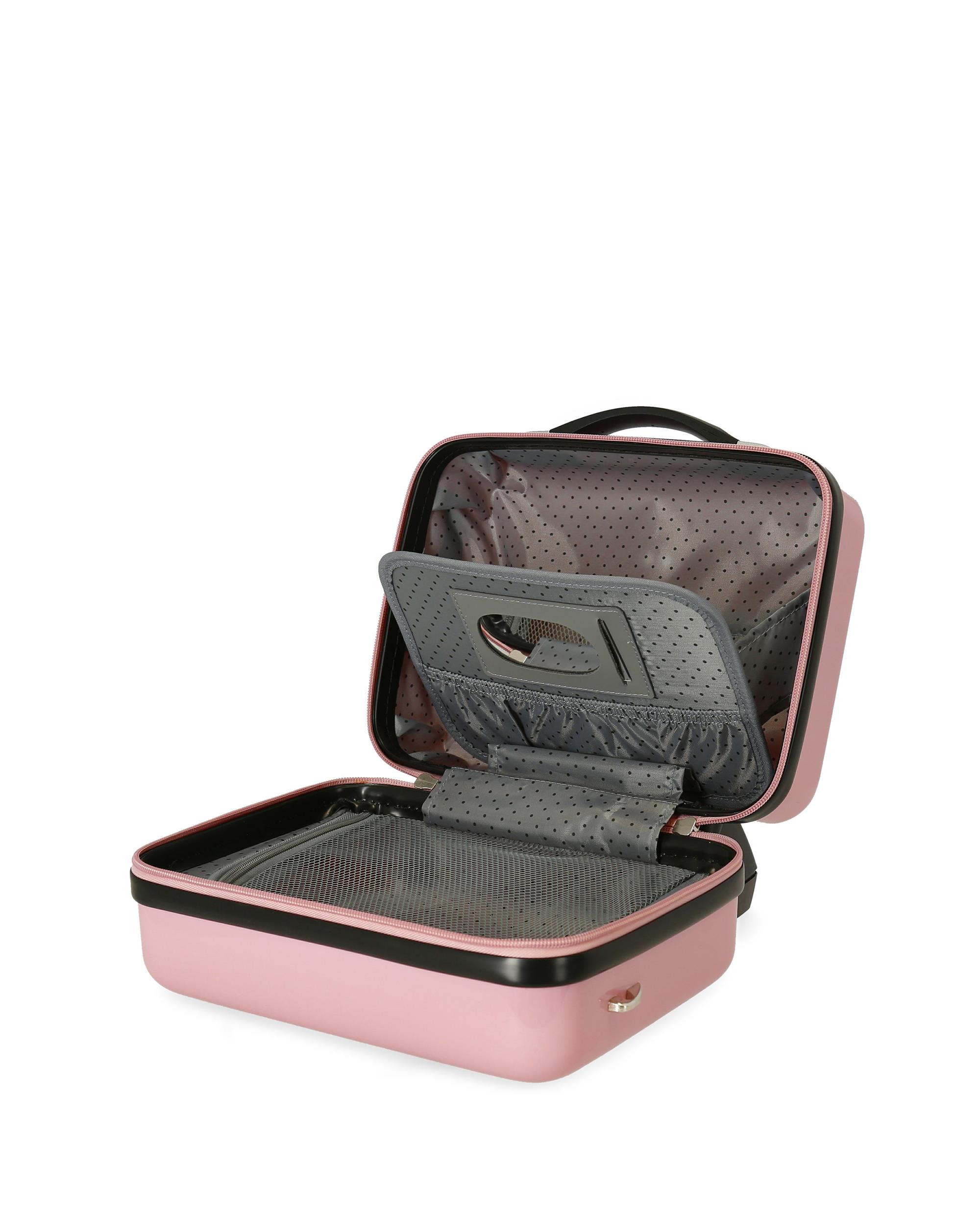 Necessaire Minnie New York Rígido com Capacidade de 9l Rosa-5