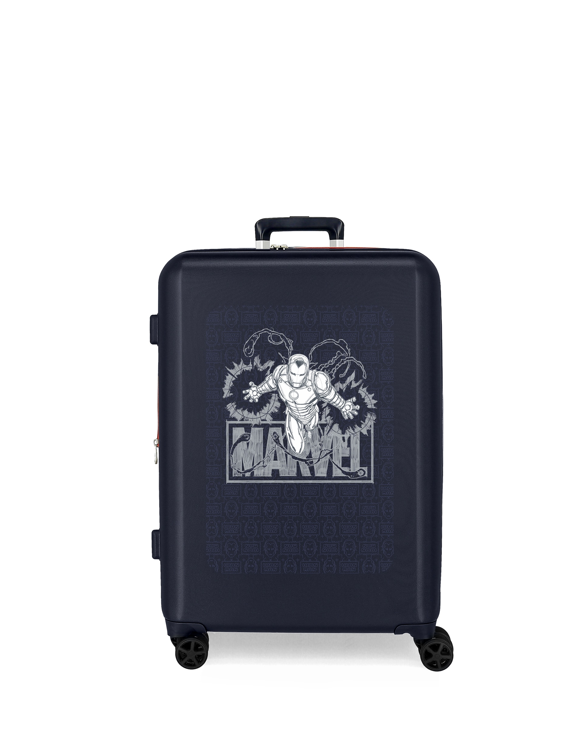 Mala Média Infantil Disney Iron Man Expansível com Capacidade de 80l em Azul-marinho Azul-marinho-1