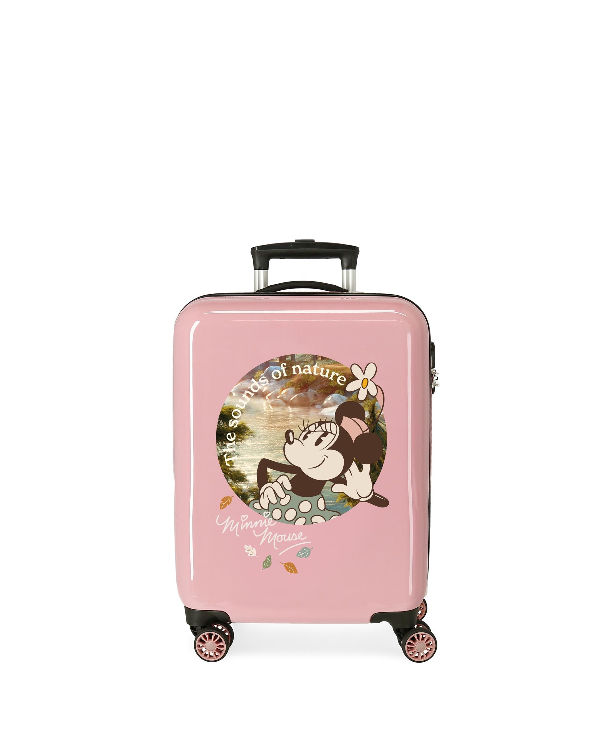 Mala de Cabine Infantil Minnie The Sound Of Nature com Capacidade de 34l Rosa-1