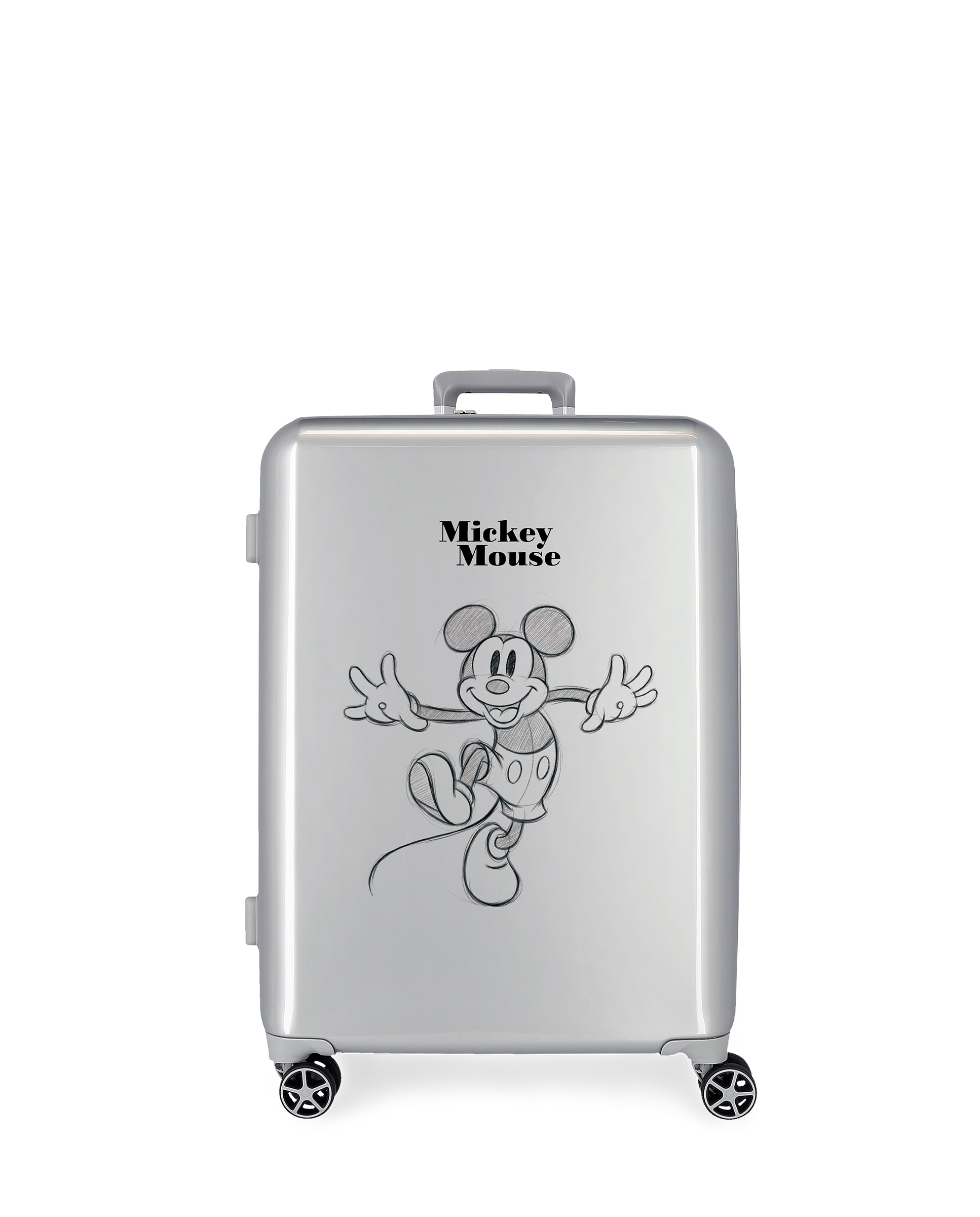 Mala Média Disney Mickey Happy com Capacidade de 81 L Cinzento-1