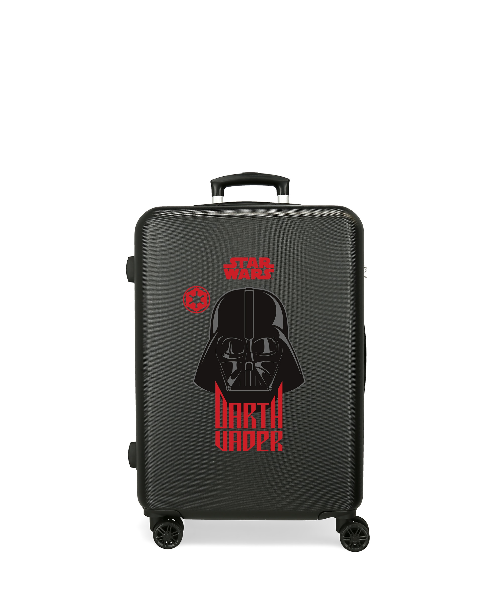 Mala Média Darth Vader Rígida com Capacidade de 56 L em Preto Preto-1