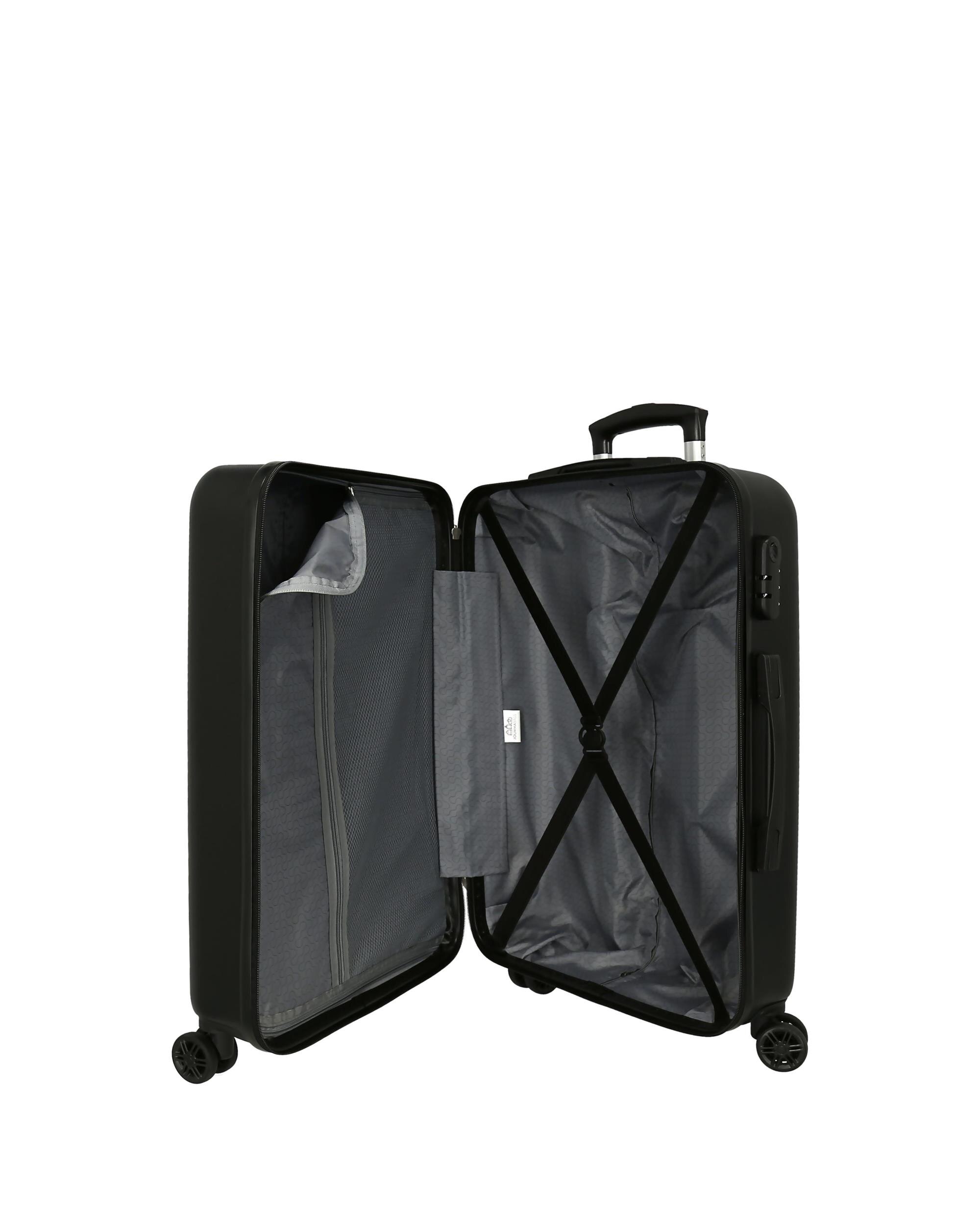 Mala Média Darth Vader Rígida com Capacidade de 56 L em Preto Preto-5