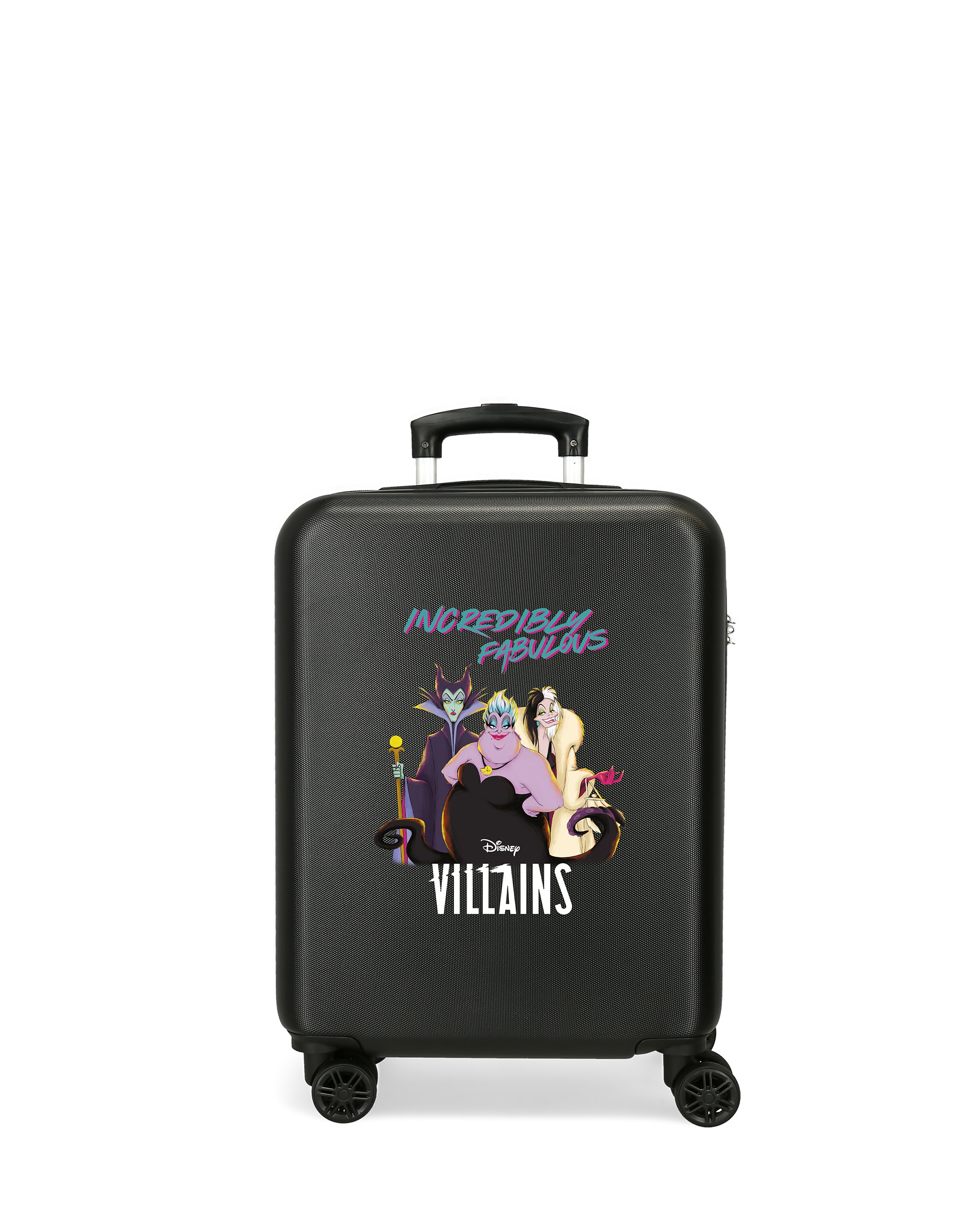 Maleta de Cabine Villains Incredibly Fabulous Rígida com Capacidade de 35 L Preto-1