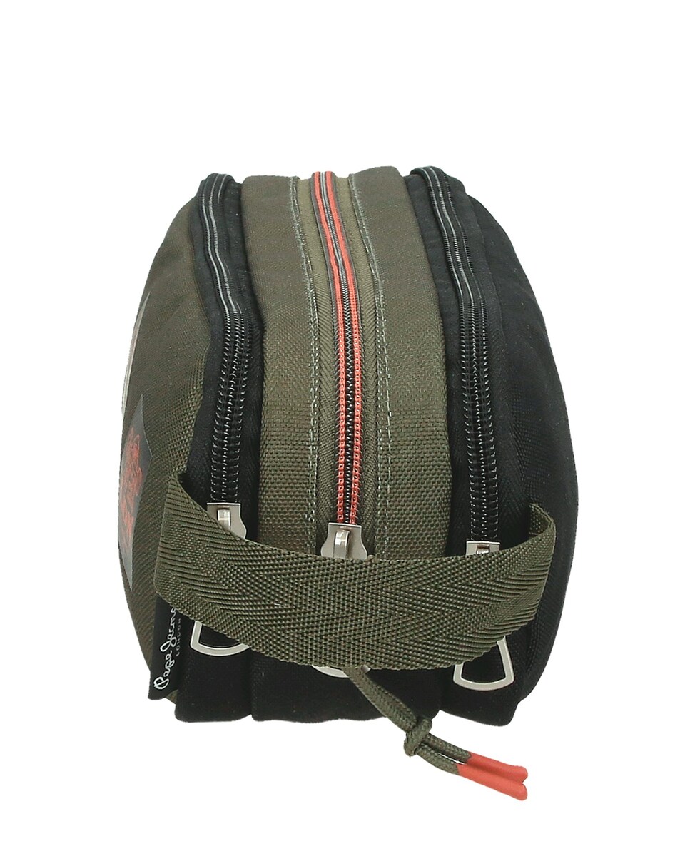 Estojo Ponder Triplo Compartimento e Alça Lateral Preto-2