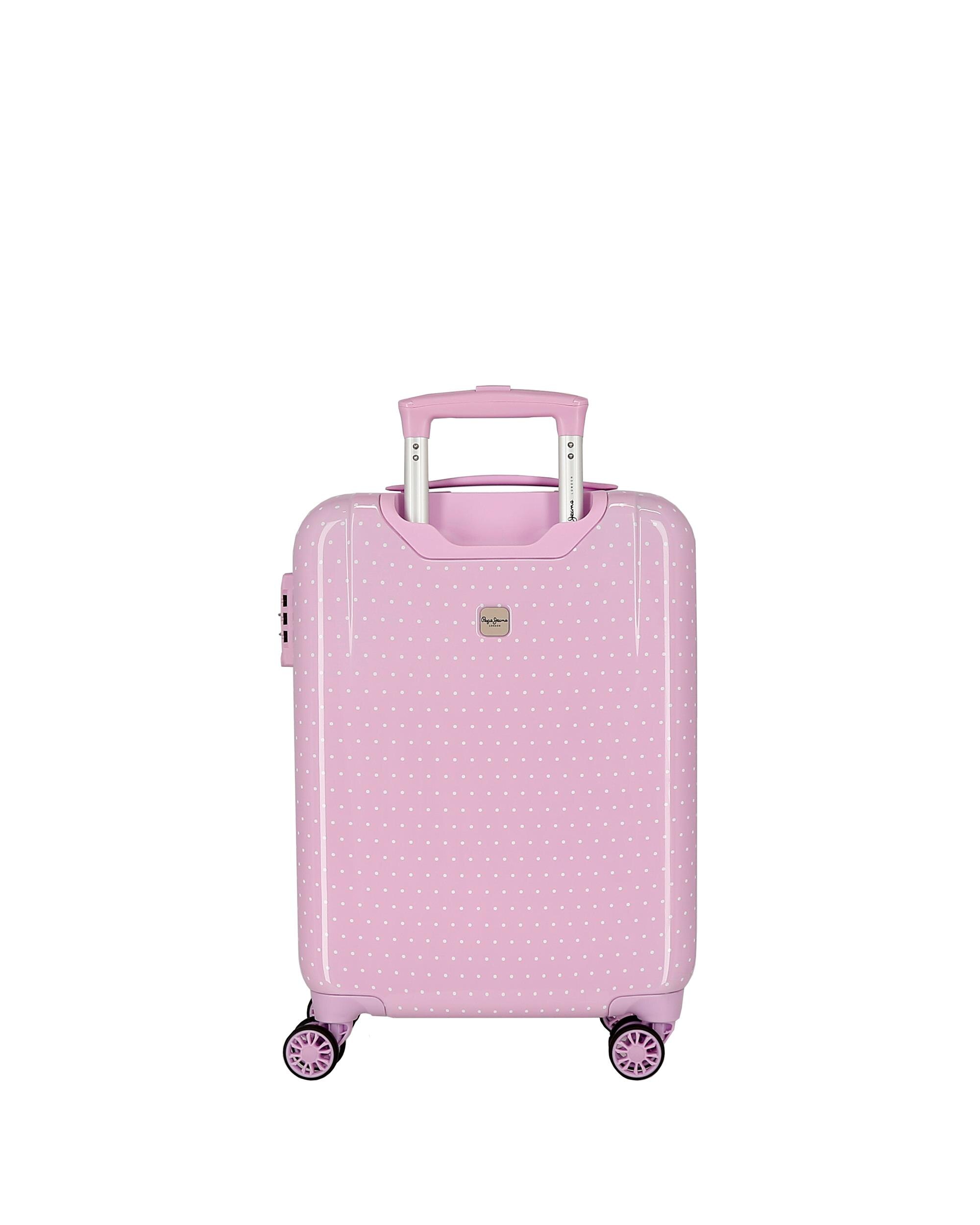Mala de Cabine Sandra com Capacidade de 34l Rosa-3