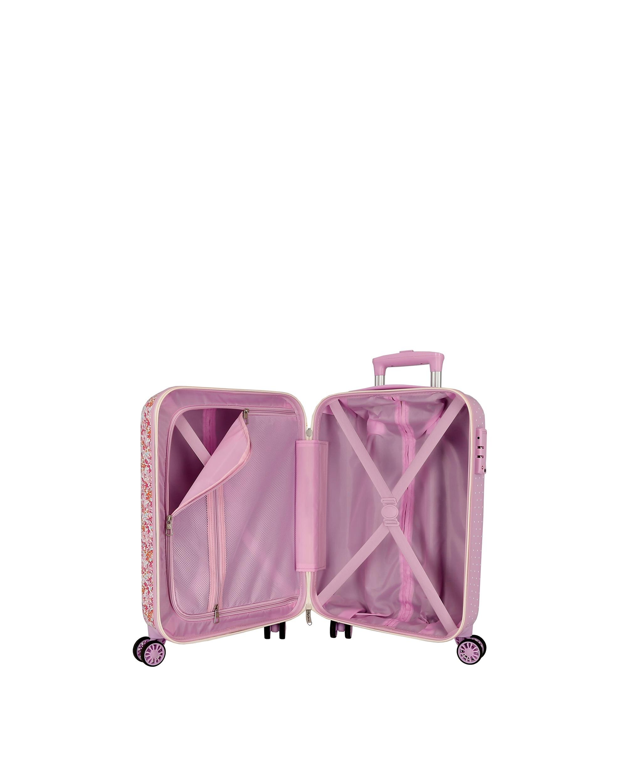 Mala de Cabine Sandra com Capacidade de 34l Rosa-5