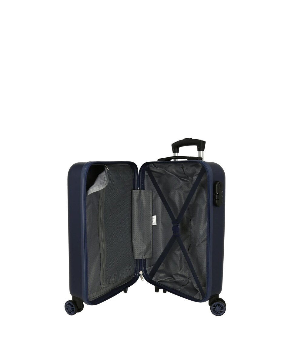 Trolley de Cabine Edmon Rígido 34L Azul-5