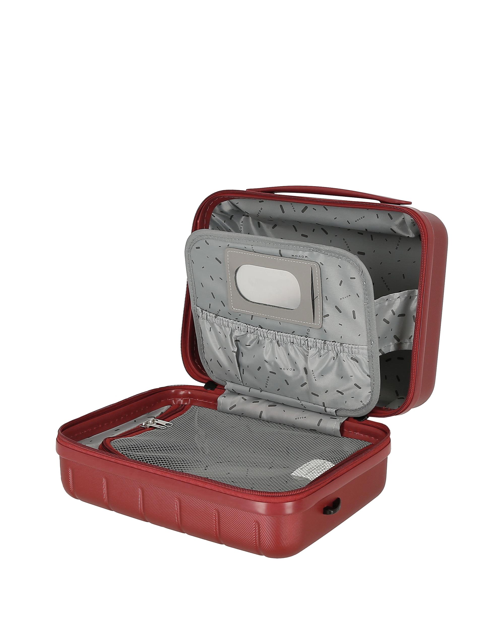 Necessaire Wood Rígido com Capacidade de 9l Vermelho-5