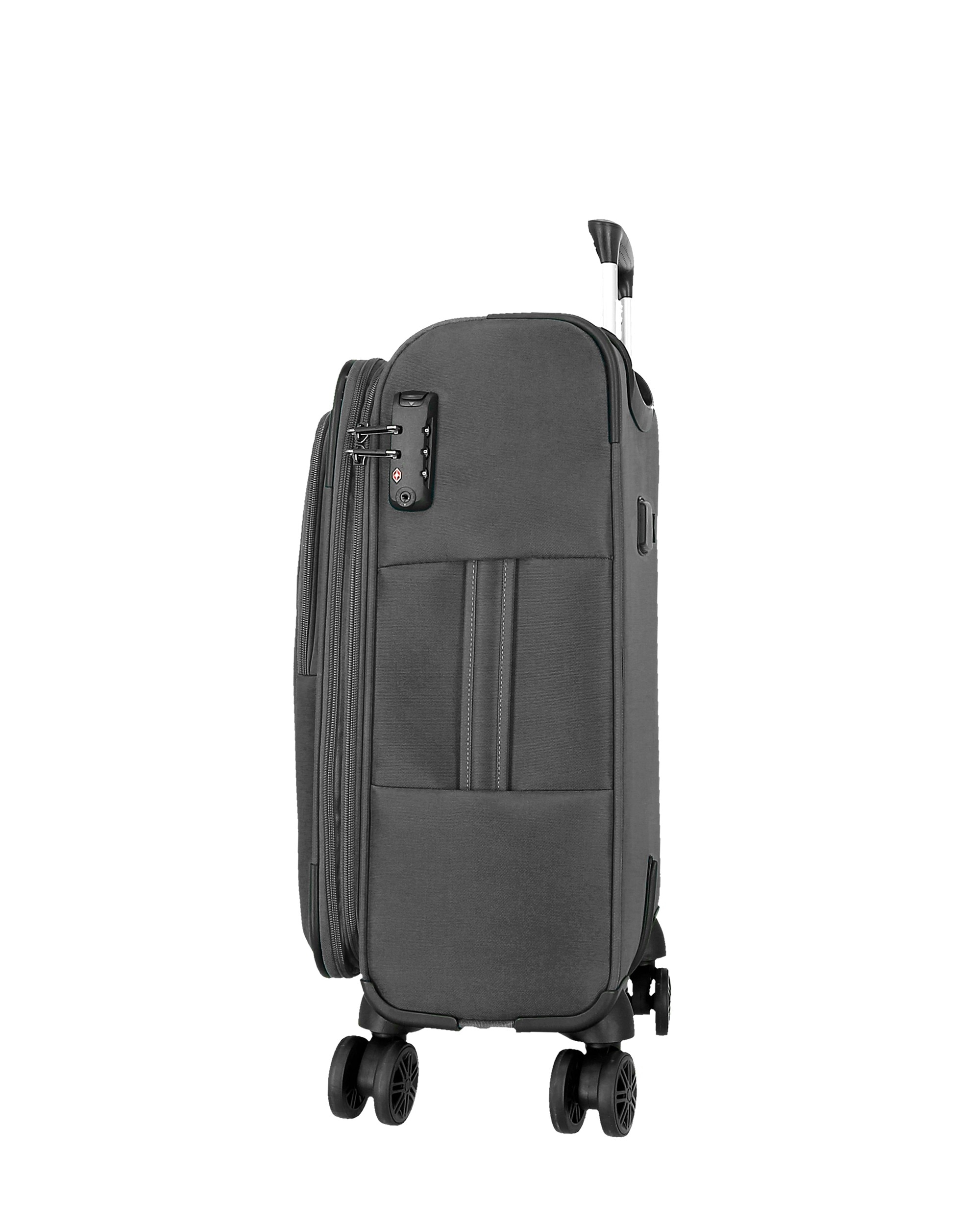 Mala de Cabine Atlanta Soft com Capacidade de 34l em Cinzento Cinzento-2