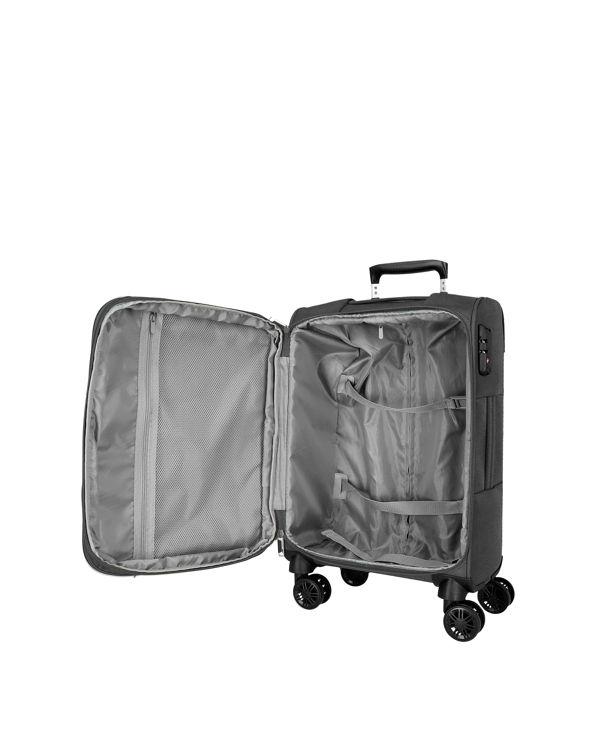 Mala de Cabine Atlanta Soft com Capacidade de 34l em Cinzento Cinzento-5