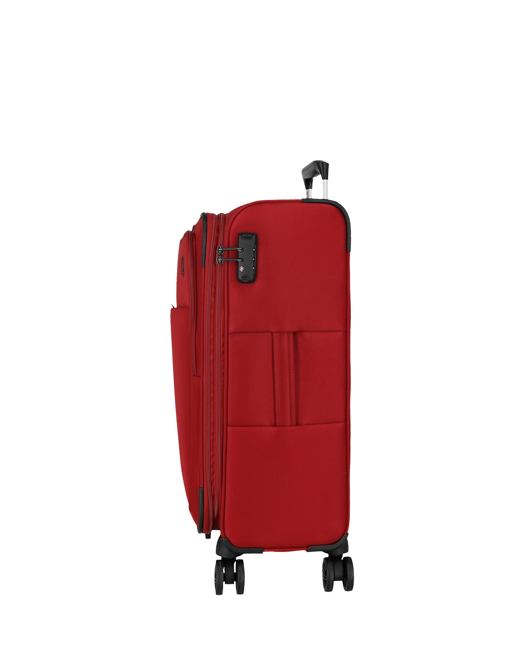 Mala Média Atlanta Macia com Capacidade de 59L Vermelho-2