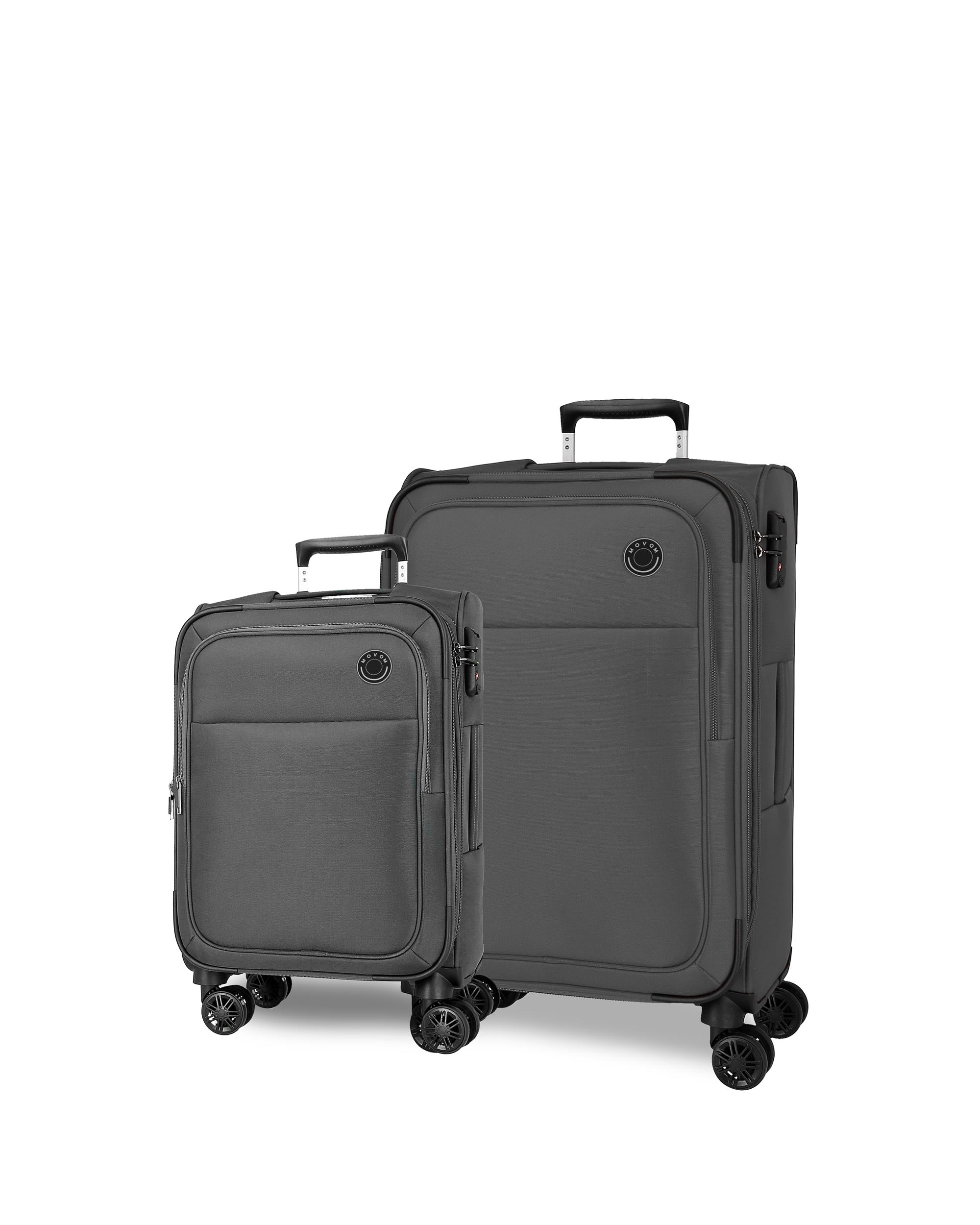 Imagem 0 de Conjunto de Malas (cabine e Média) Atlanta Soft com Capacidade de 93l