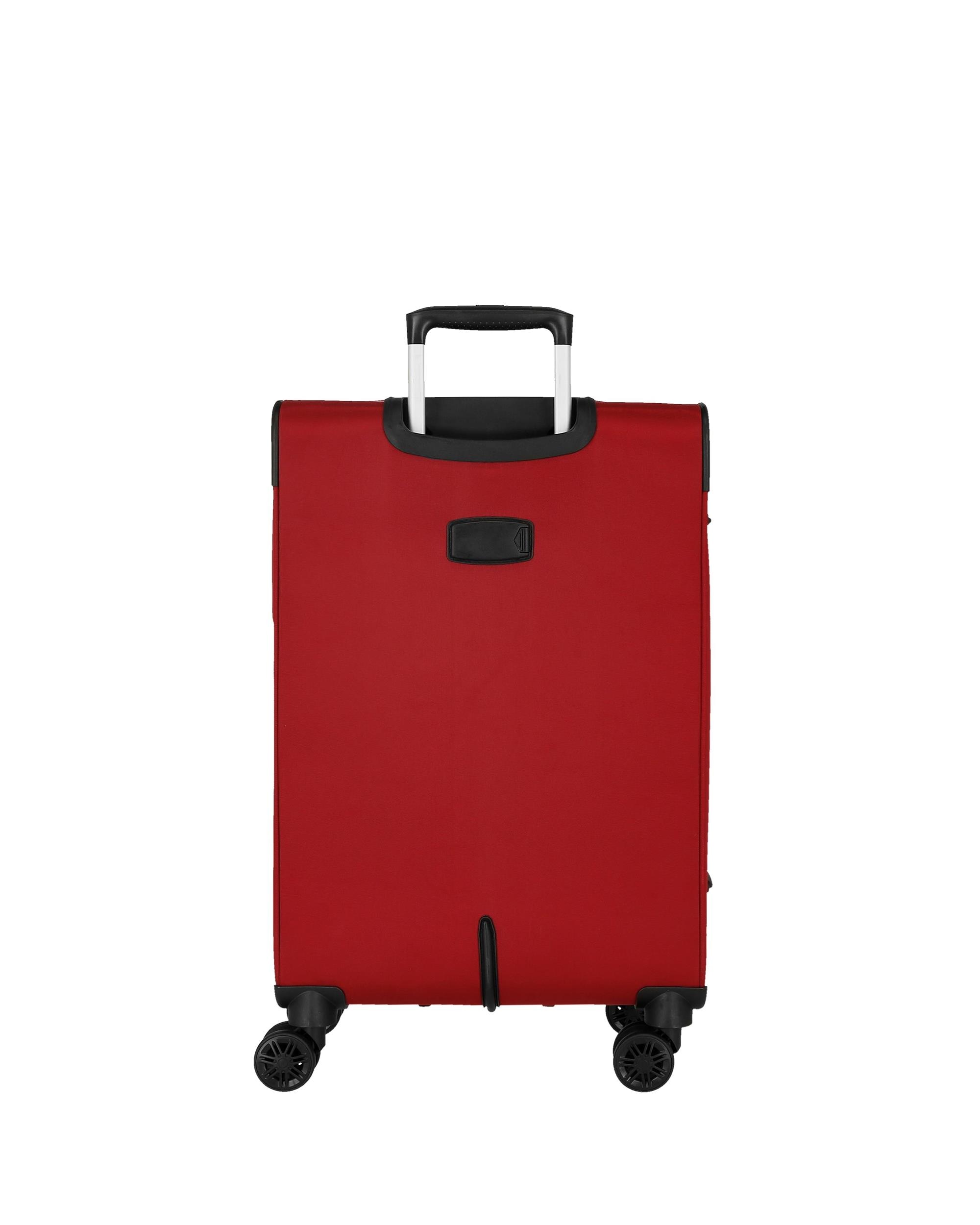 Conjunto de Malas (cabine e Média) Atlanta Soft com Capacidade de 93l Vermelho-3