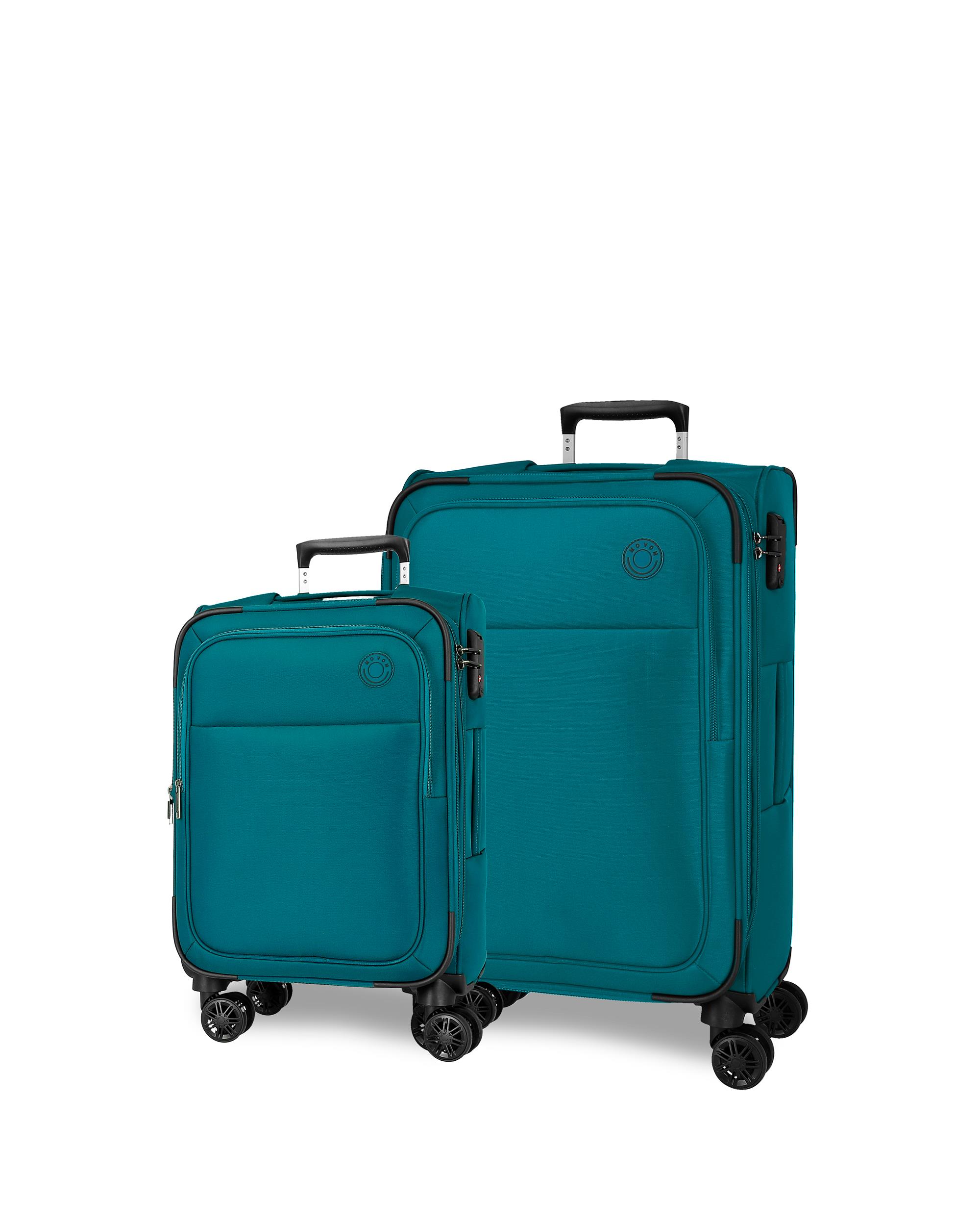 Imagem 0 de Conjunto de Malas (cabine e Média) Atlanta Soft com Capacidade de 93l