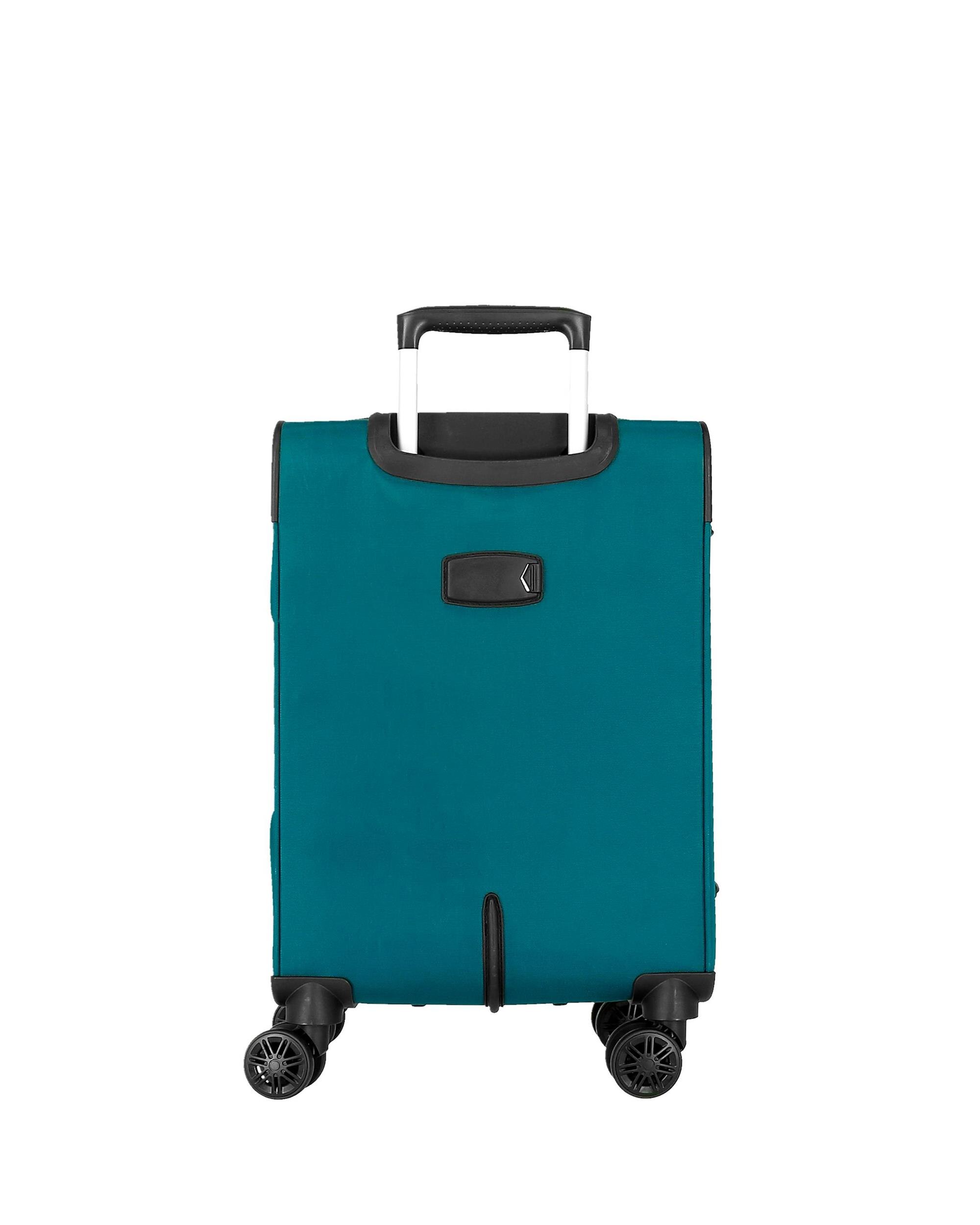 Conjunto de Malas (cabine e Média) Atlanta Soft com Capacidade de 93l Verde-azulado-3