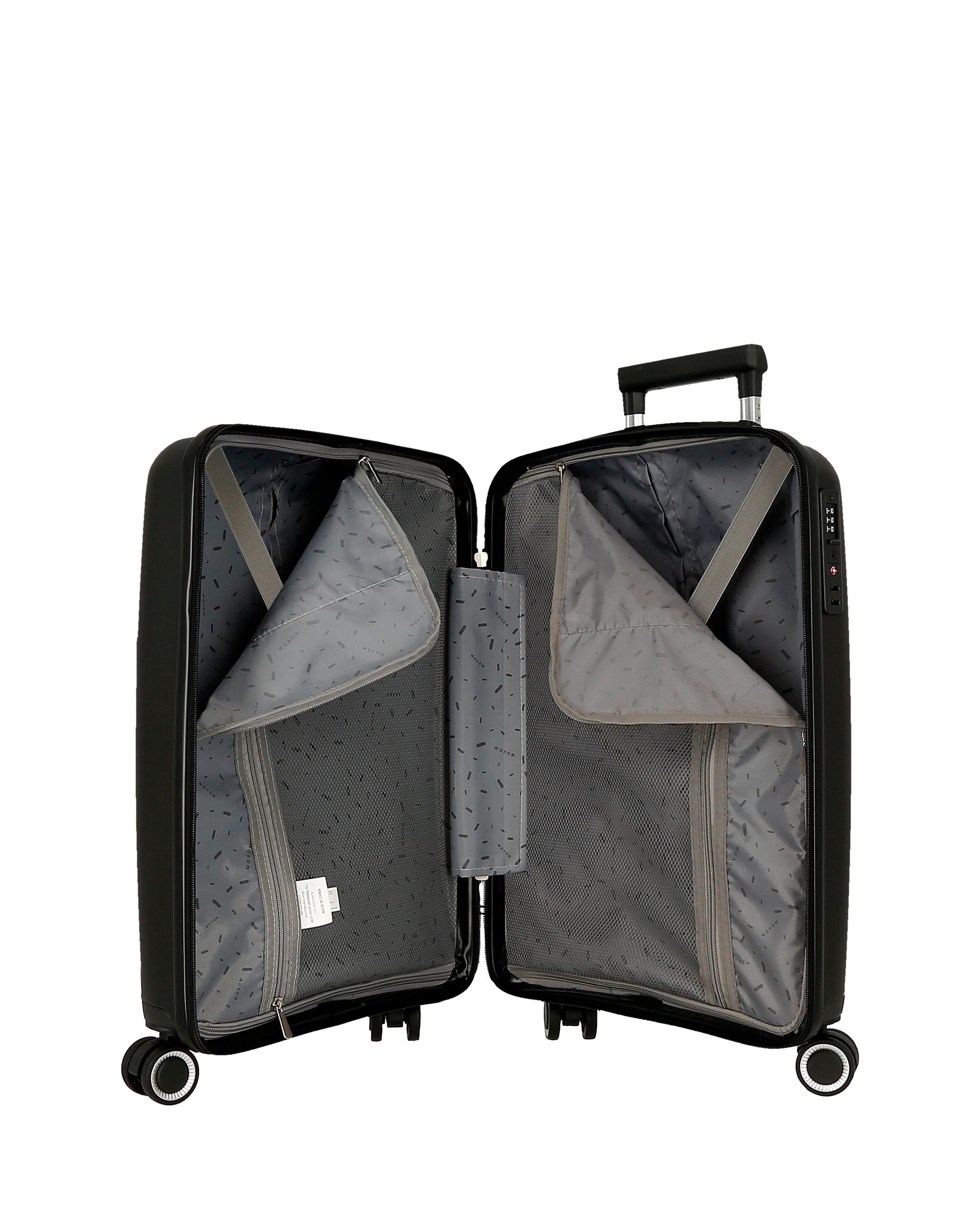 Mala de Cabine 55 Cm Inari com Capacidade de 37l em Preto Preto-5