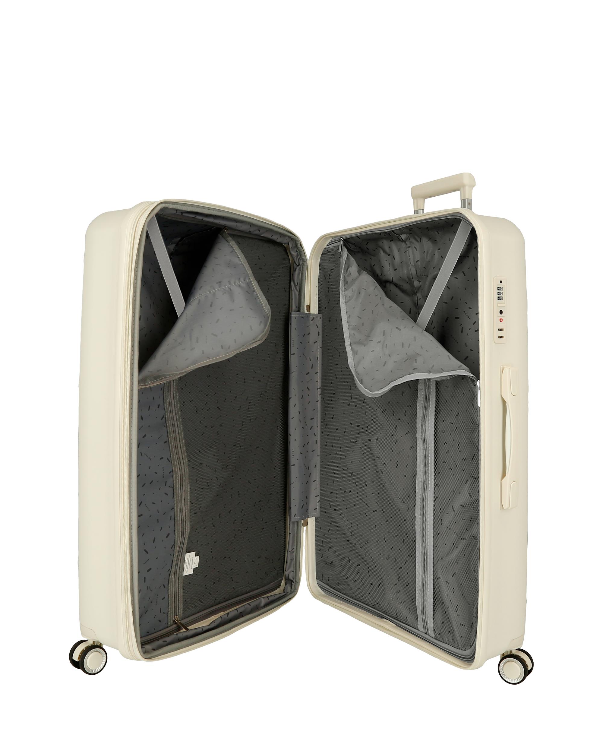 Mala Média 68 Cm Inari com Capacidade de 72l em Nude Branco-5