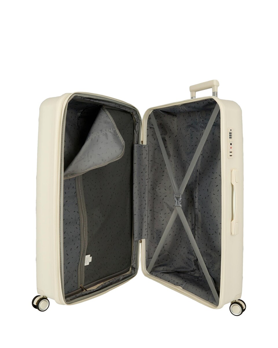 Mala Grande Inari Rígida com Capacidade de 108L Branco-5