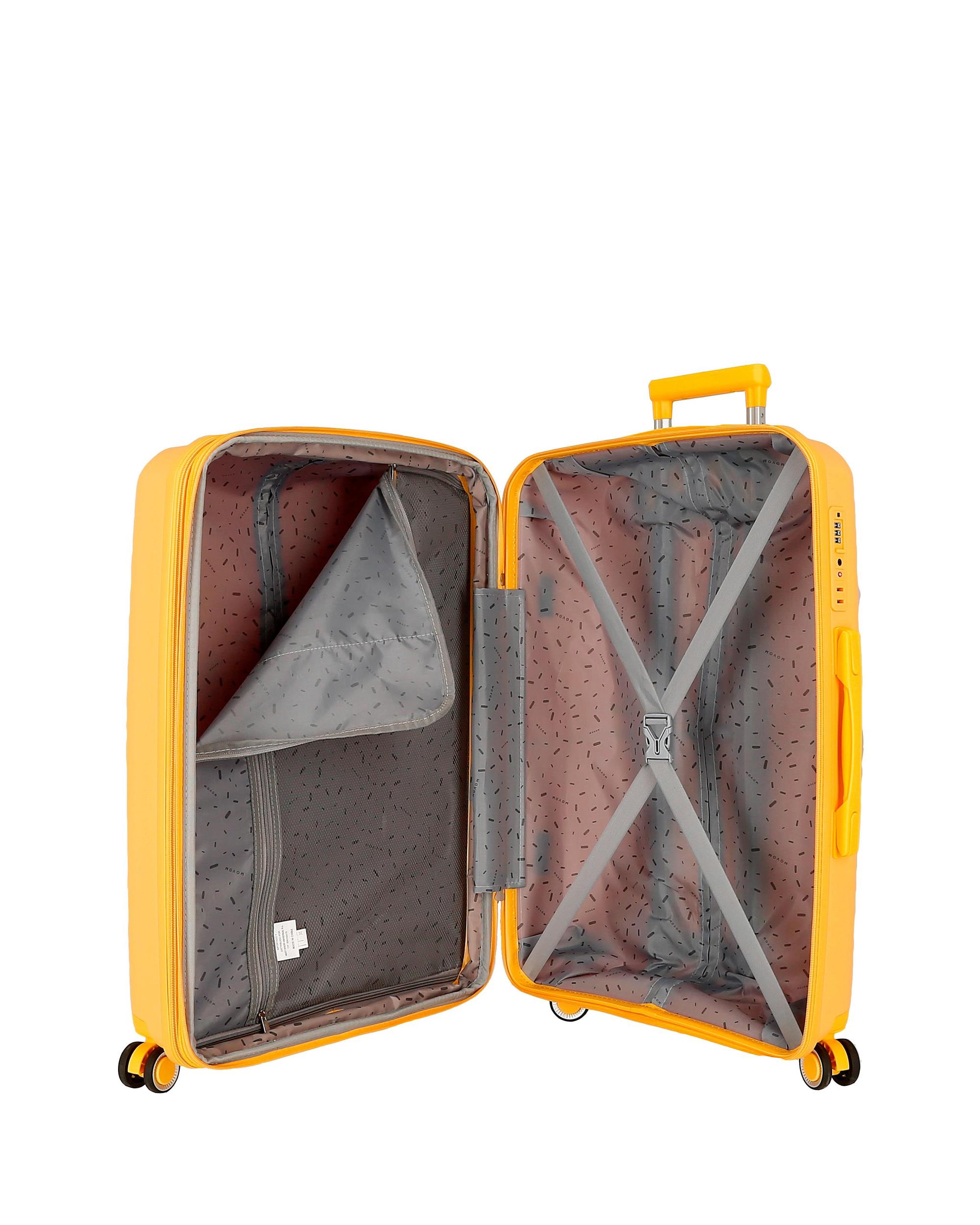 Conjunto de Trolleys Rígidos Inari (Cabine, Médio e Grande) 217L Amarelo-5