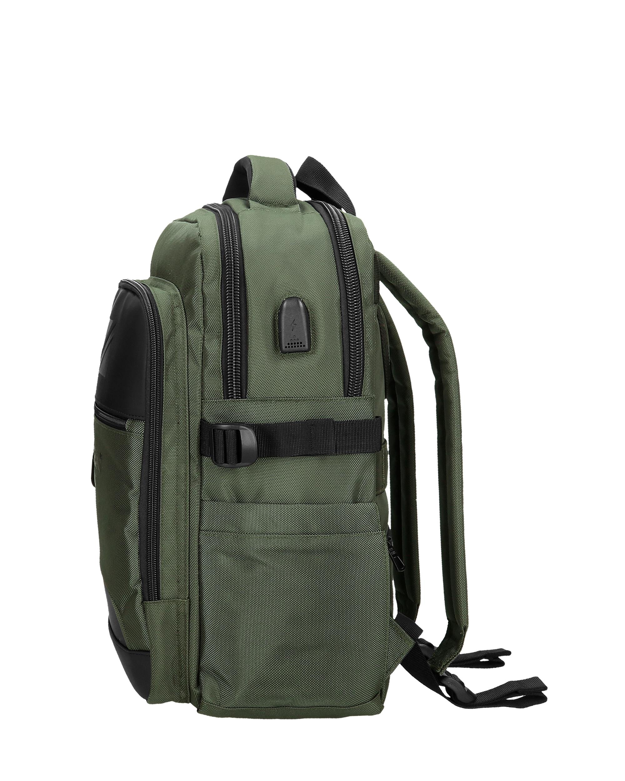 Mochila Porta Computador Adaptável 40 Cm Pepe Jeans Bromley 24 Azul Verde-4