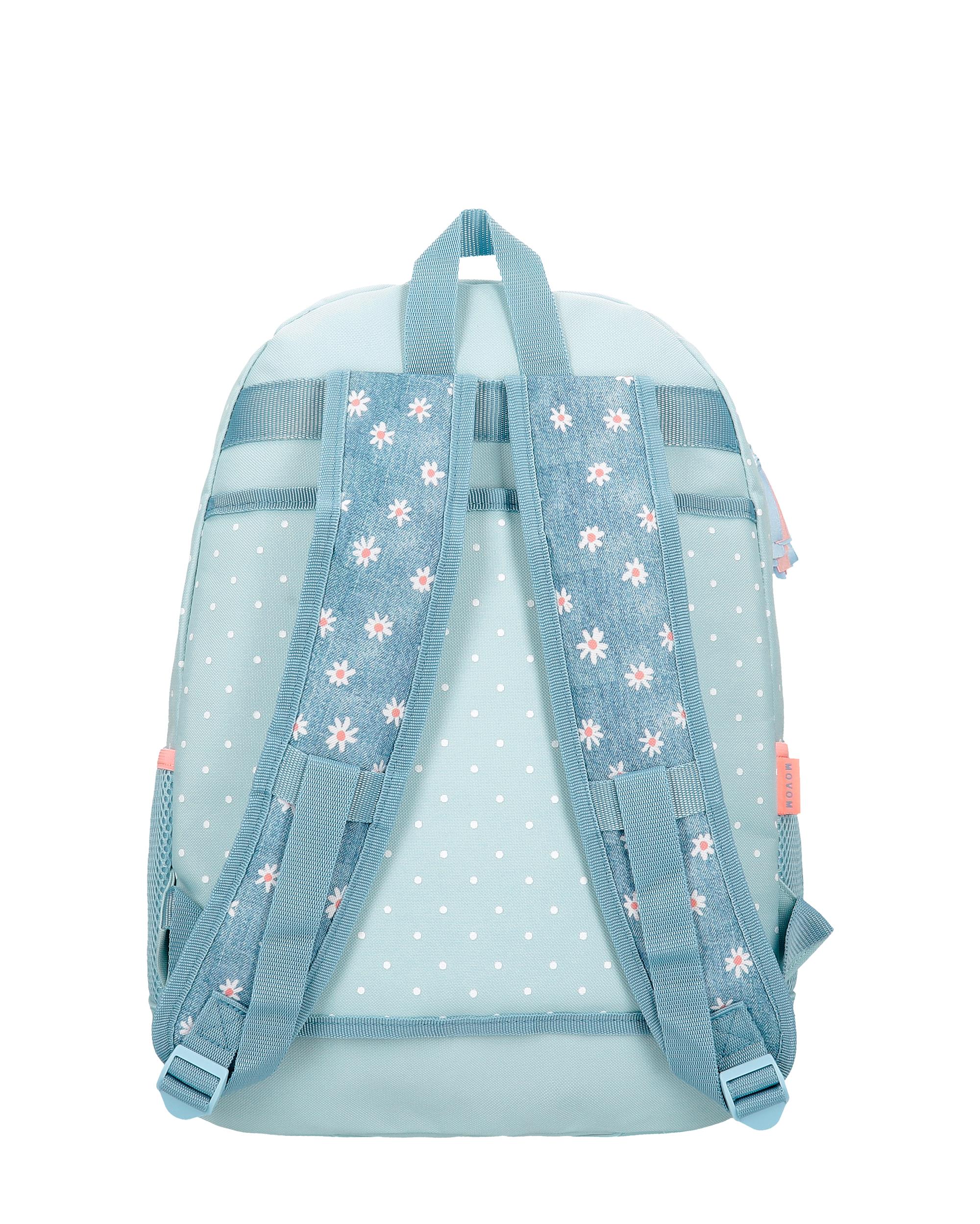 Mochila Escolar Live Your Dreams de Dois Compartimentos e Bolsos Laterais Verde-3