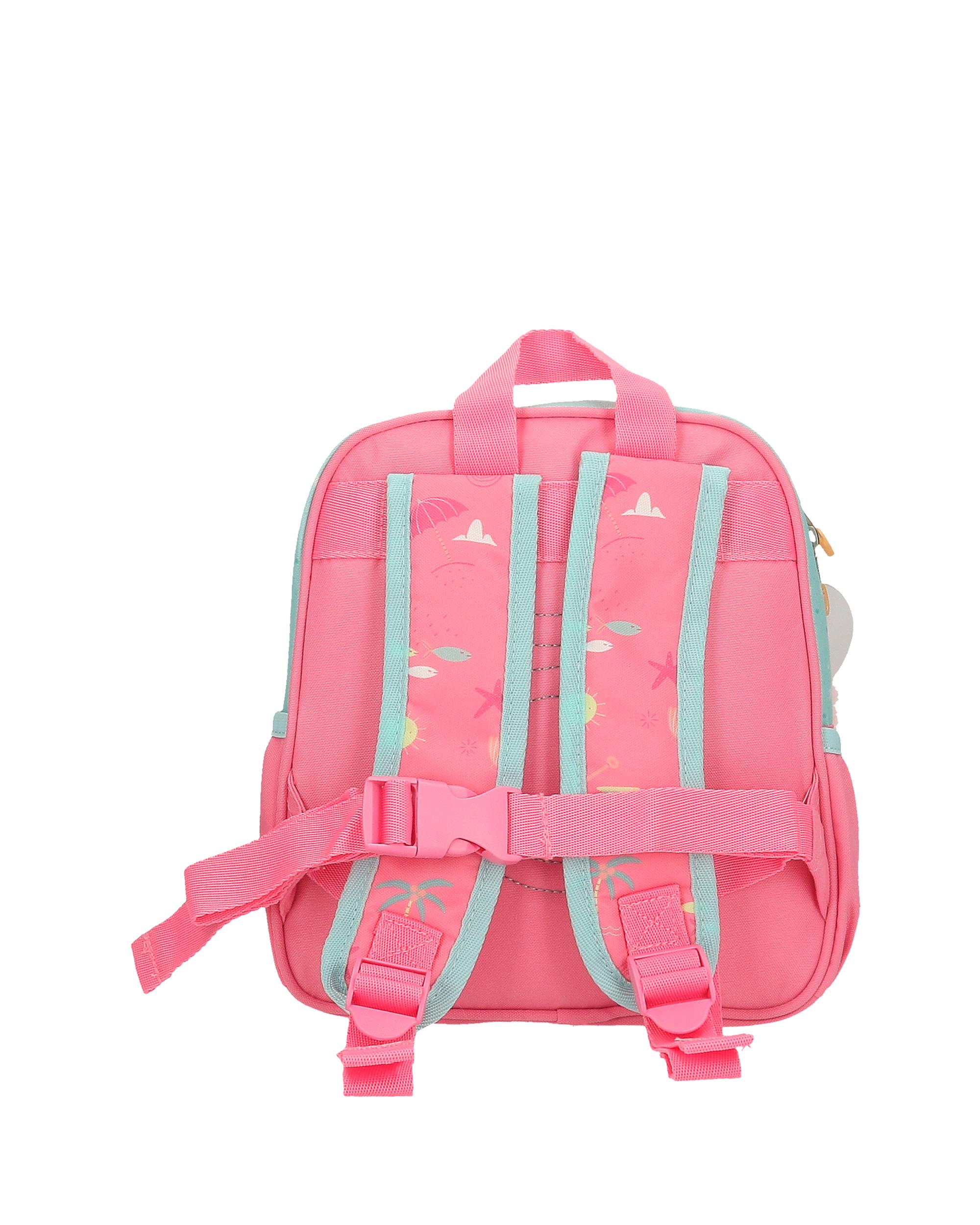 Mochila Pequena Magic Summer de 25 Cm com Bolsos Laterais Multicolor-3