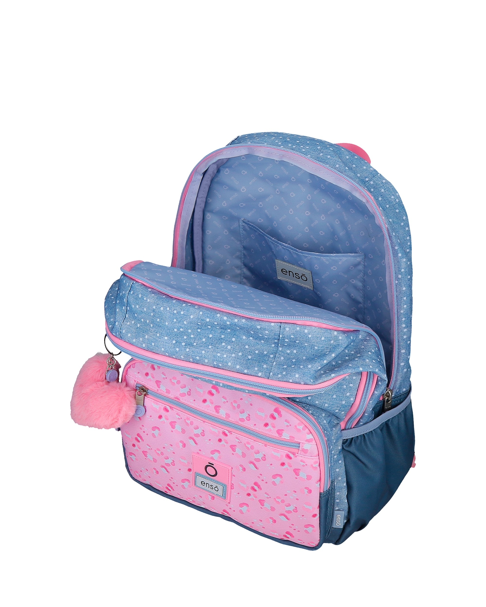 Mochila Dreamer de 38 Cm Adaptável com Compartimento Duplo Azul-4