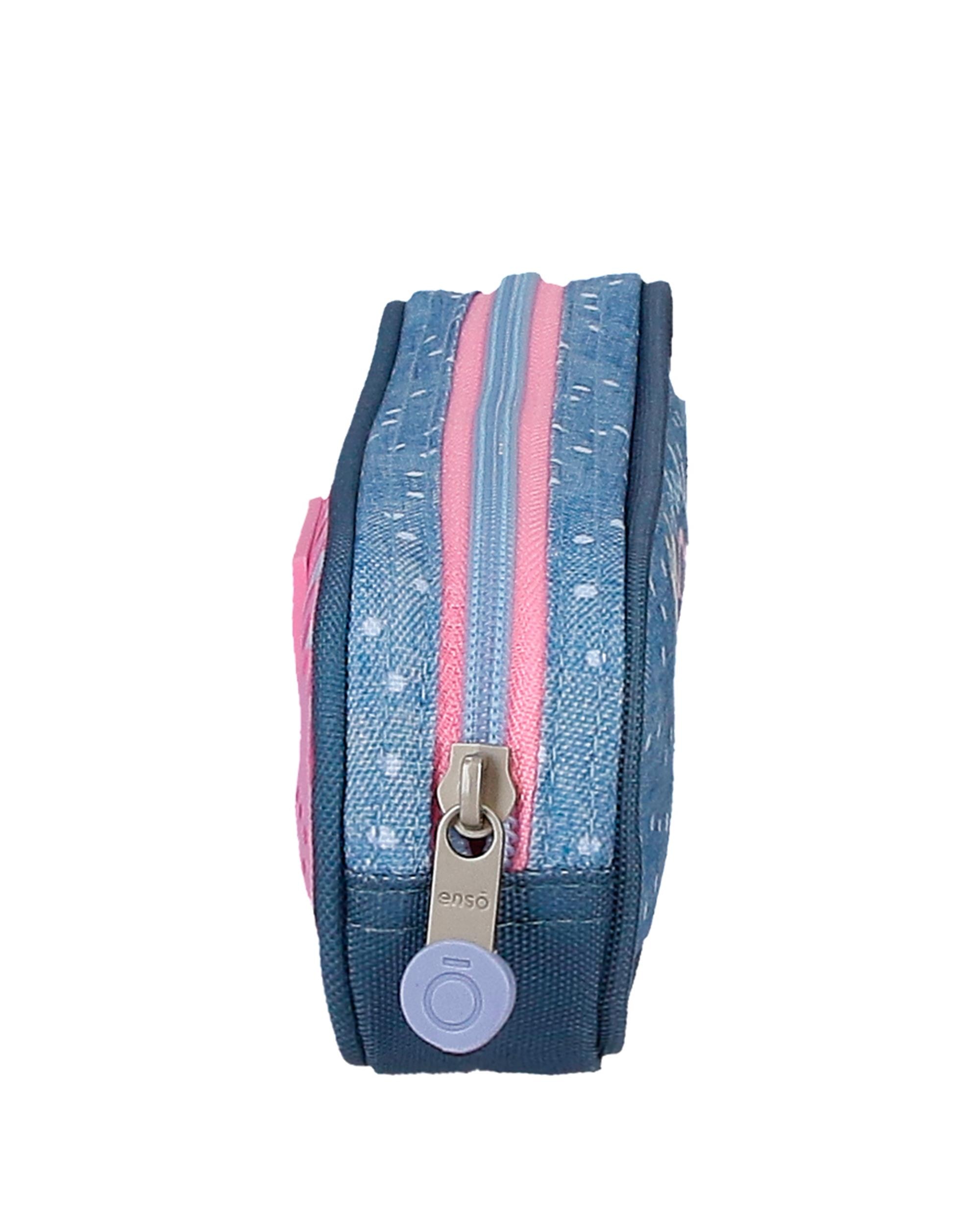 Estojo Dreamer com Fecho Zip Azul-2