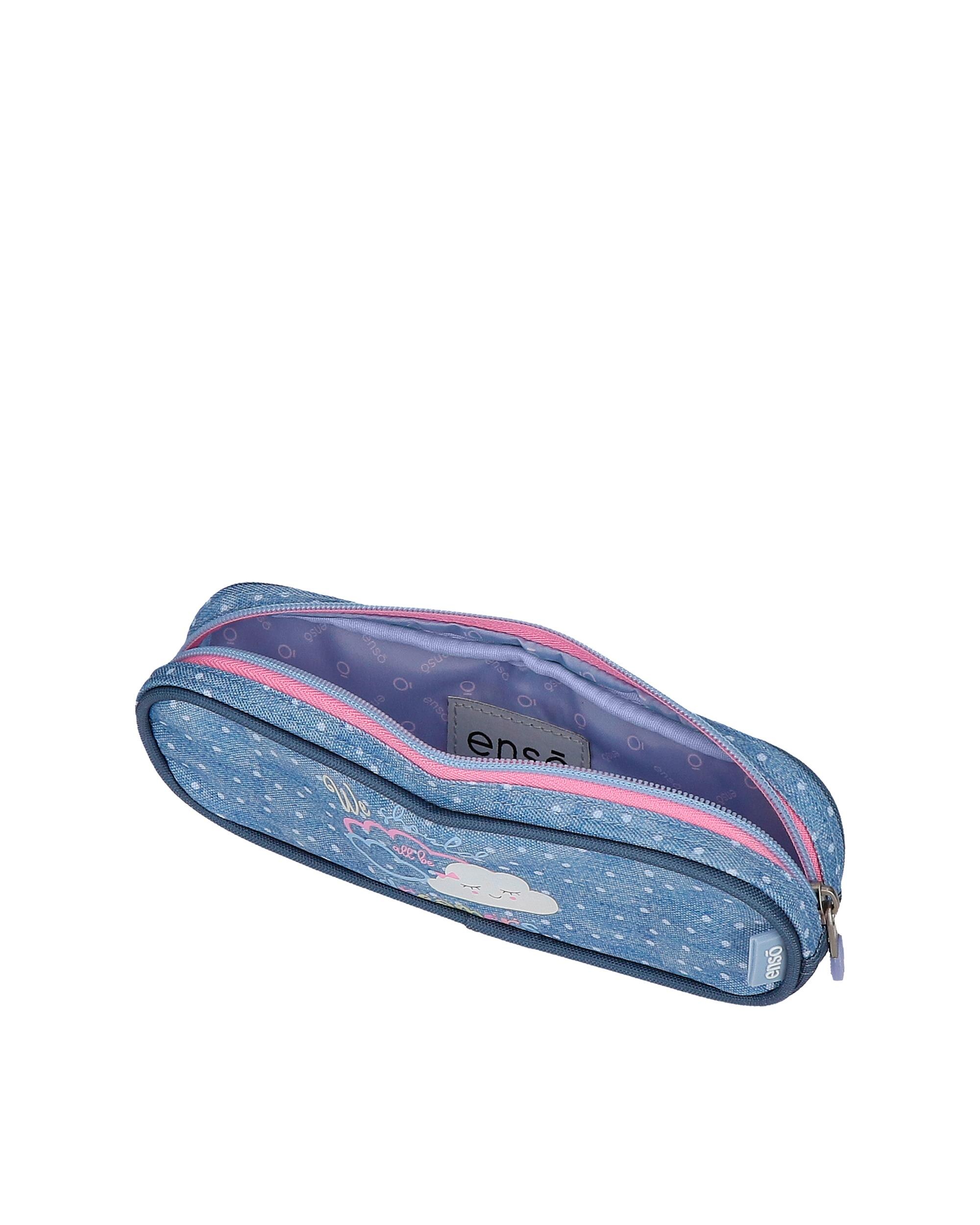 Estojo Dreamer com Fecho Zip Azul-4