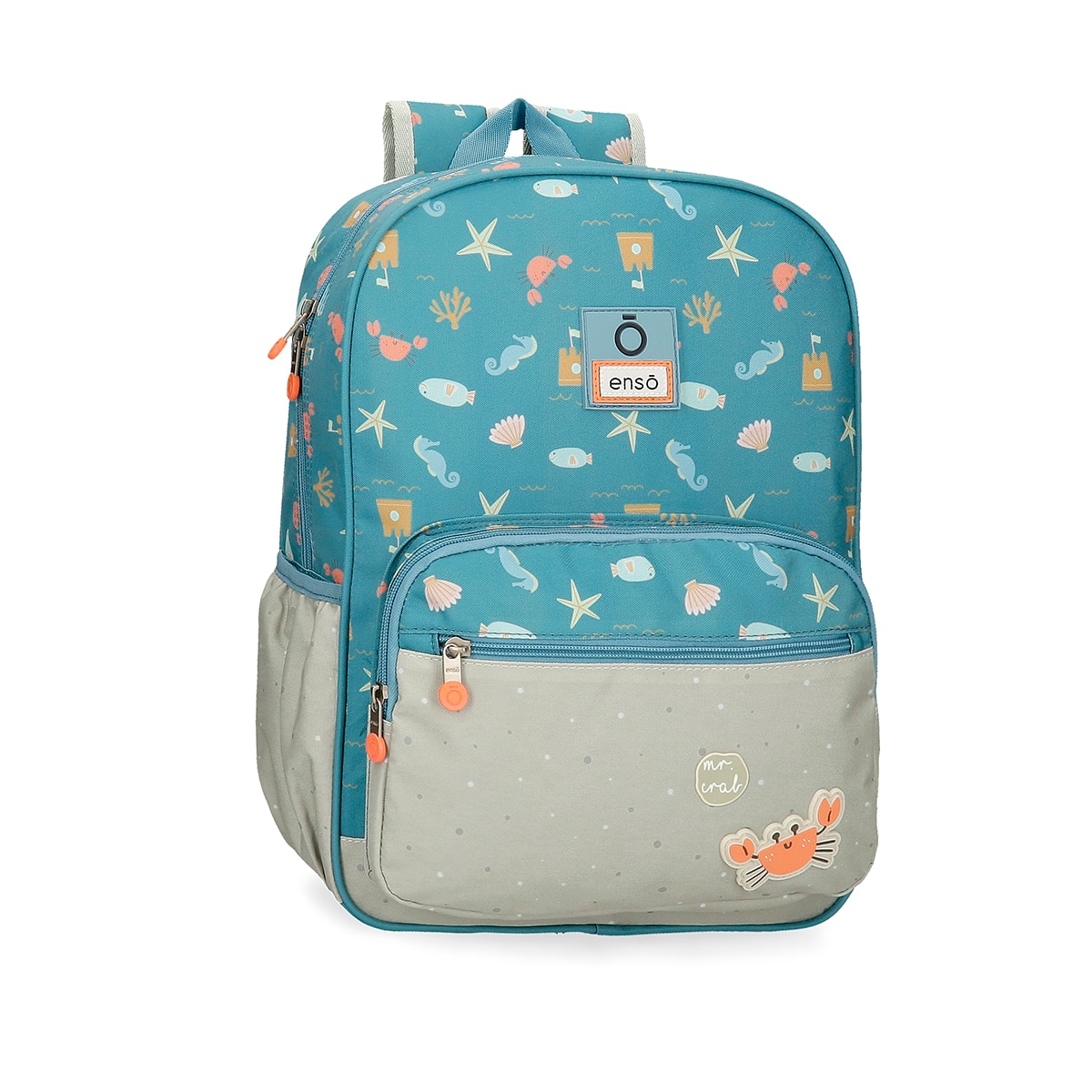 Imagem 0 de Mochila Escolar Mr Crab 38cm com Bolsos Laterais