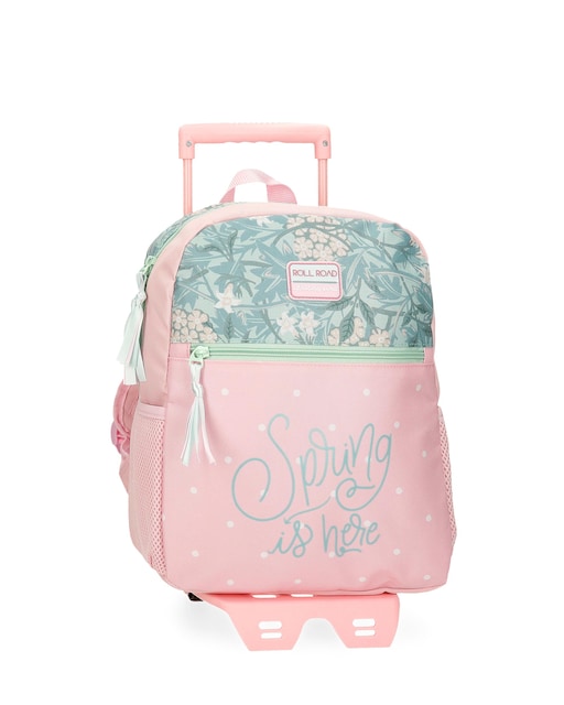 Imagem 0 de Mochila Roll Road Spring Is Here com Bolso Frontal e Trolley