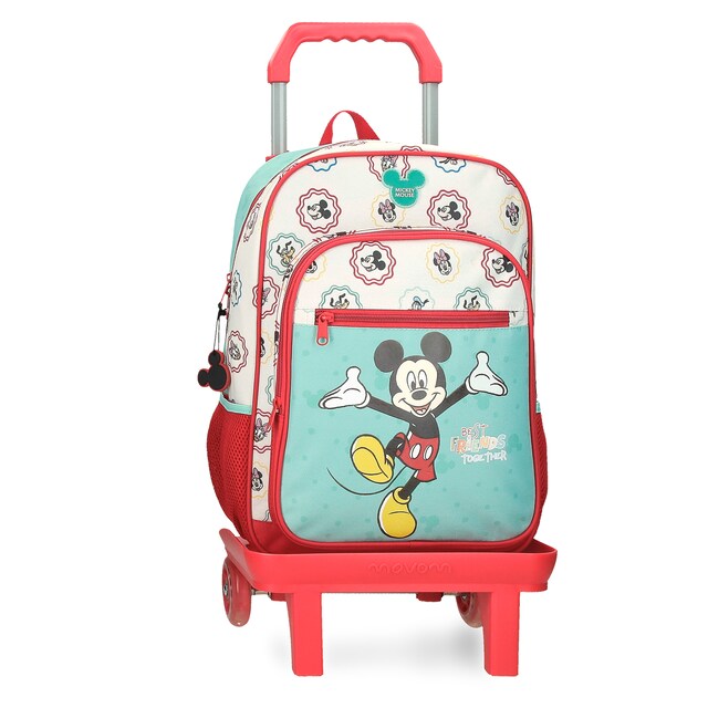 Imagem 0 de Mochila Escolar Best Friends Together 38 Cm com Trolley e Bolsos Laterais