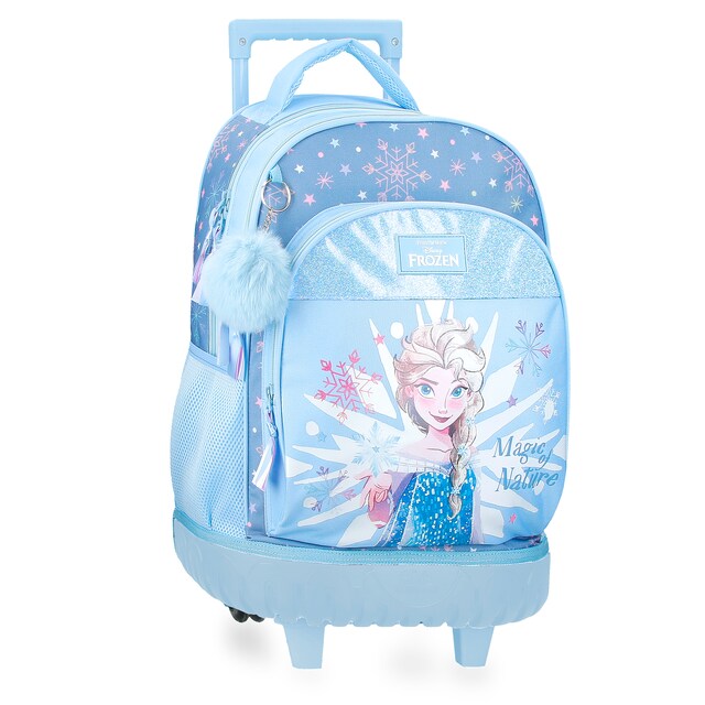 Imagem 0 de Mochila com Rodas Magic Ice com Dois Compartimentos e Pompom Decorativo