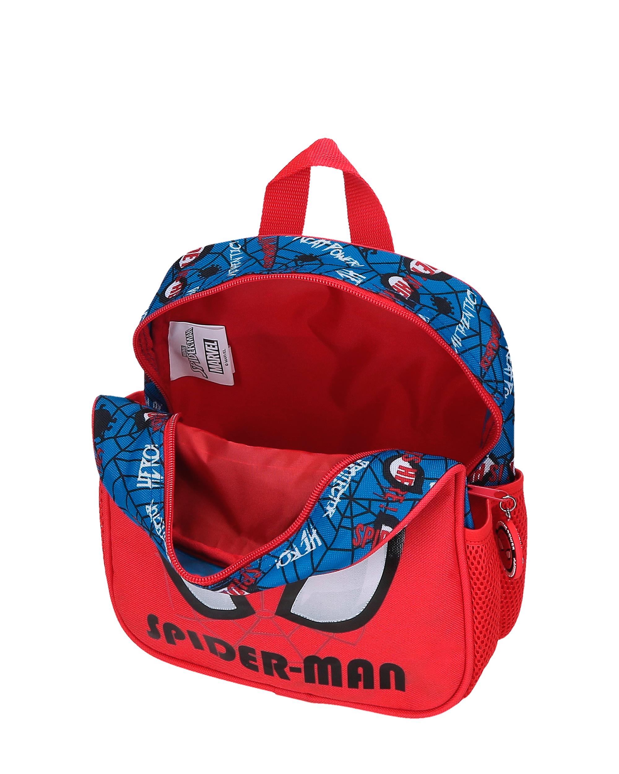 Mochila de Creche Authentic com Bolsos Laterais Adaptável a Carrinho Vermelho-4