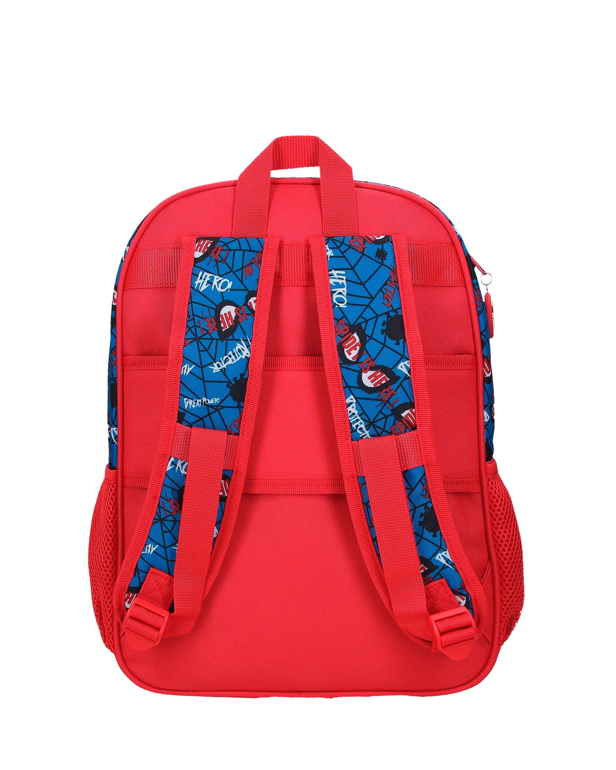 Mochila Authentic 40 Cm com Bolsos Laterais Vermelho-3